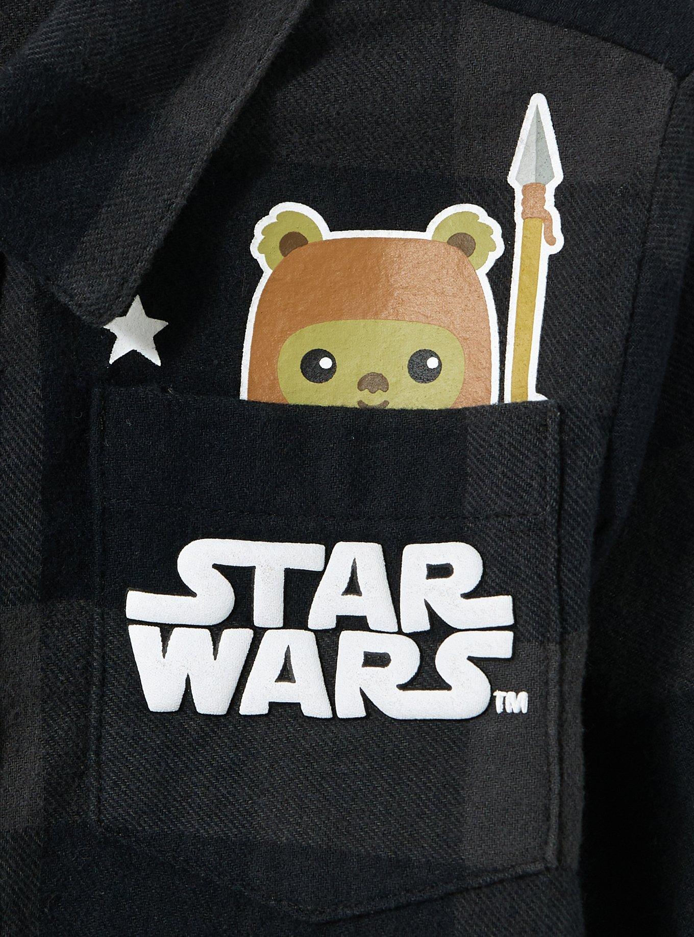 Star Wars Characters Toddler Flannel — BoxLunch Exclusive, BLACK, alternate