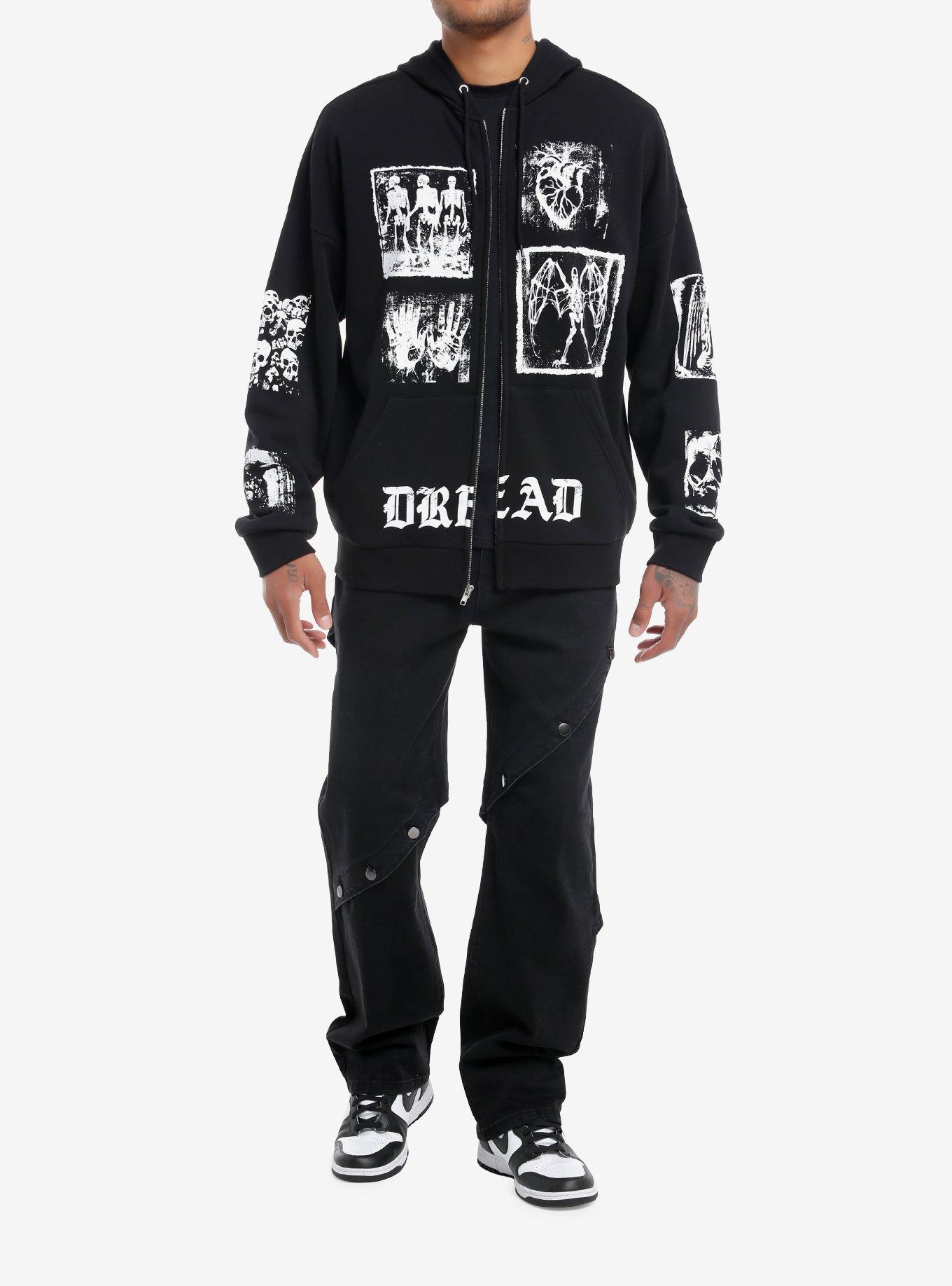 Social Collision Dread Skeleton Patches Hoodie, , alternate