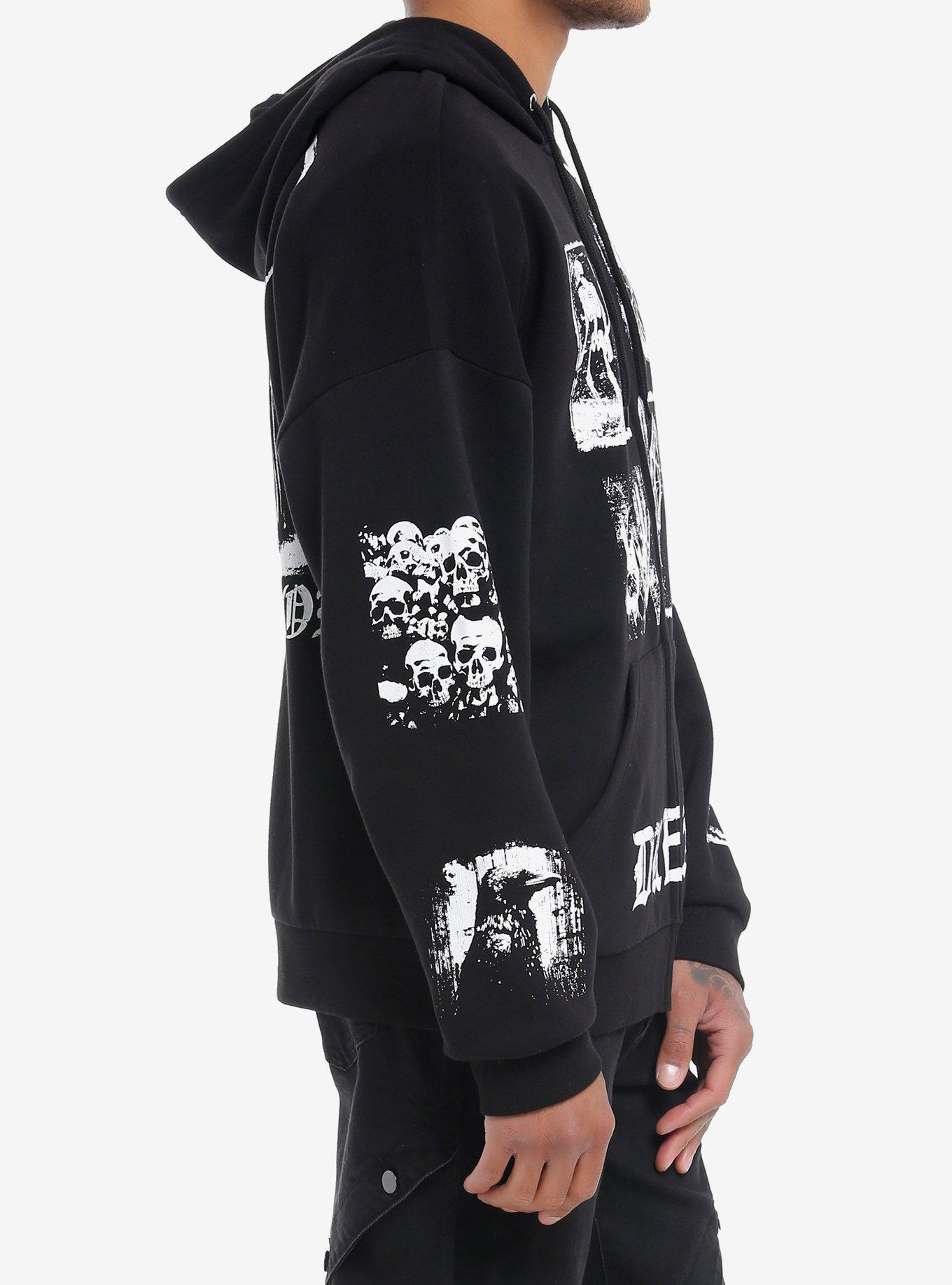 Social Collision Dread Skeleton Patches Hoodie, , alternate
