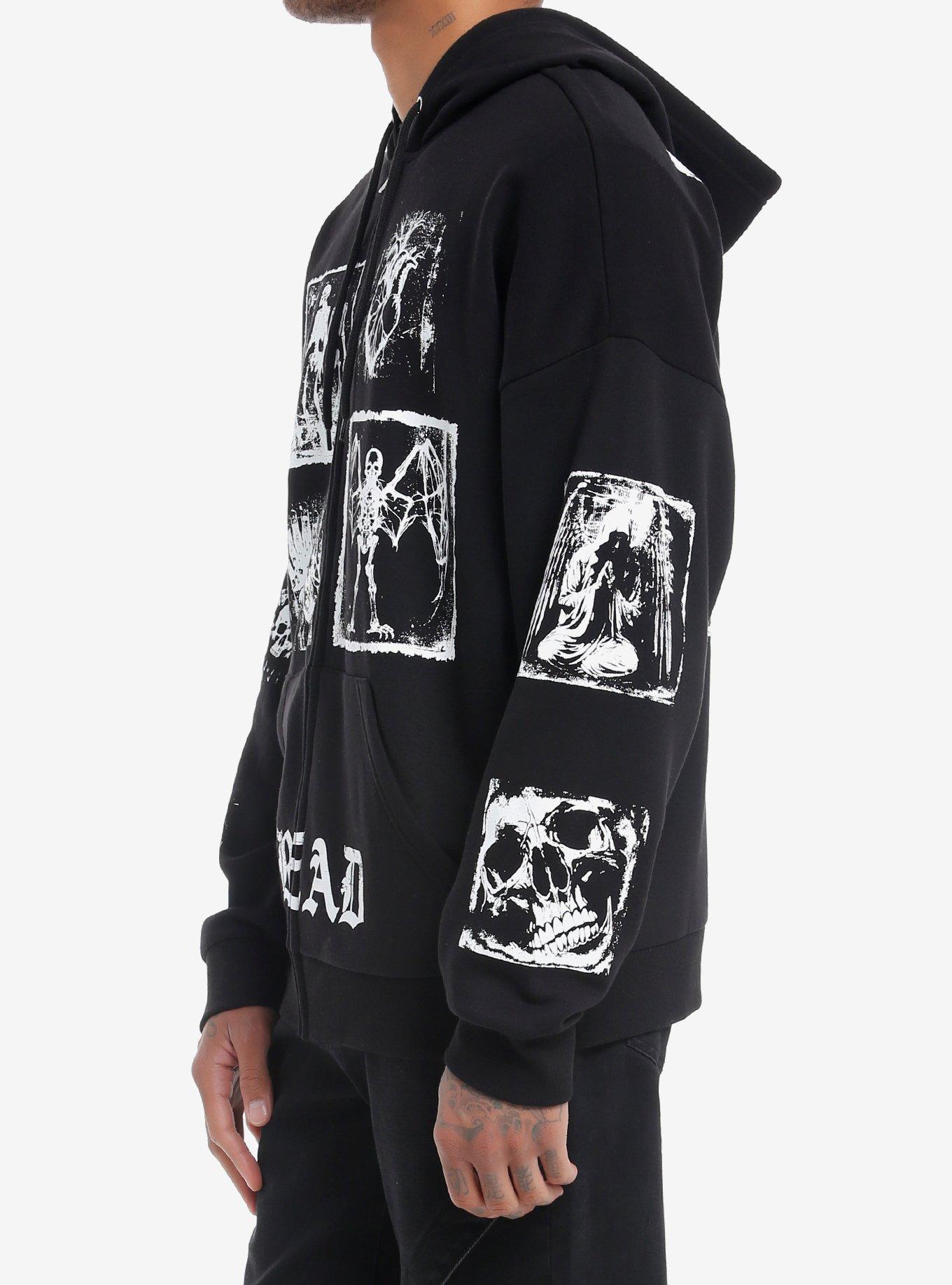 Social Collision Dread Skeleton Patches Hoodie, , alternate