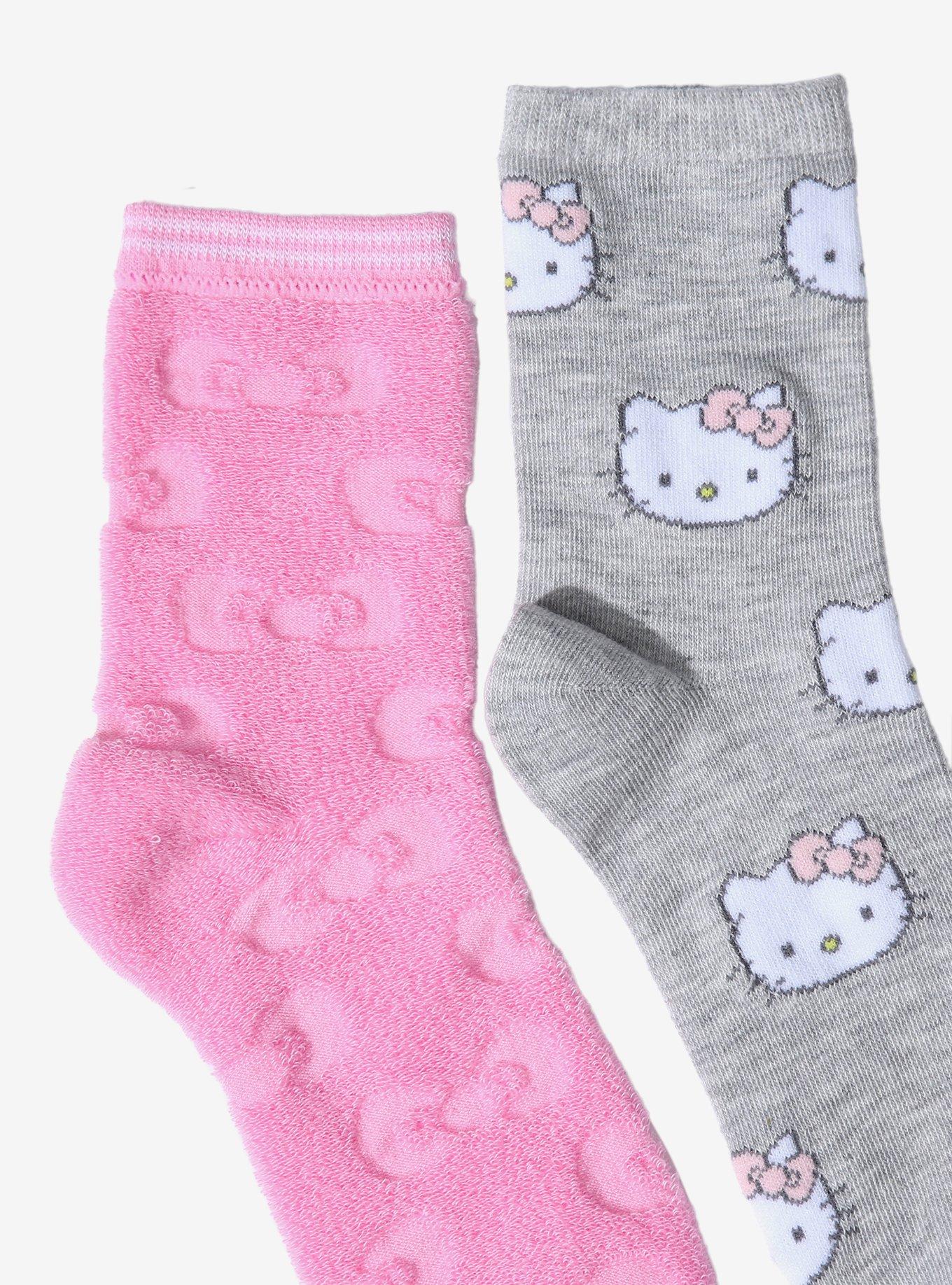 Hello Kitty Bows Crew Socks 2 Pair, , hi-res