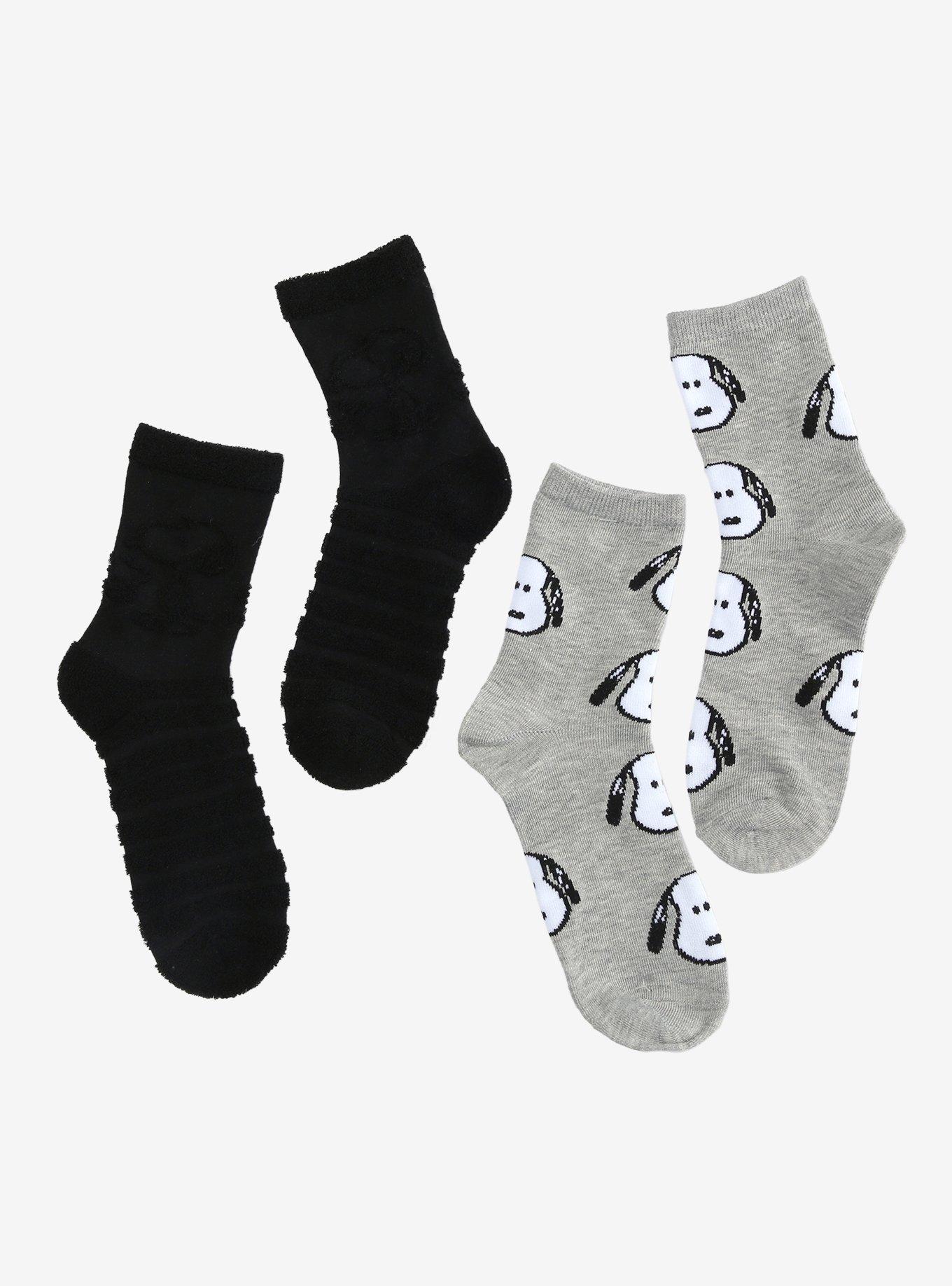 Peanuts Snoopy Crew Socks 2 Pair, , hi-res