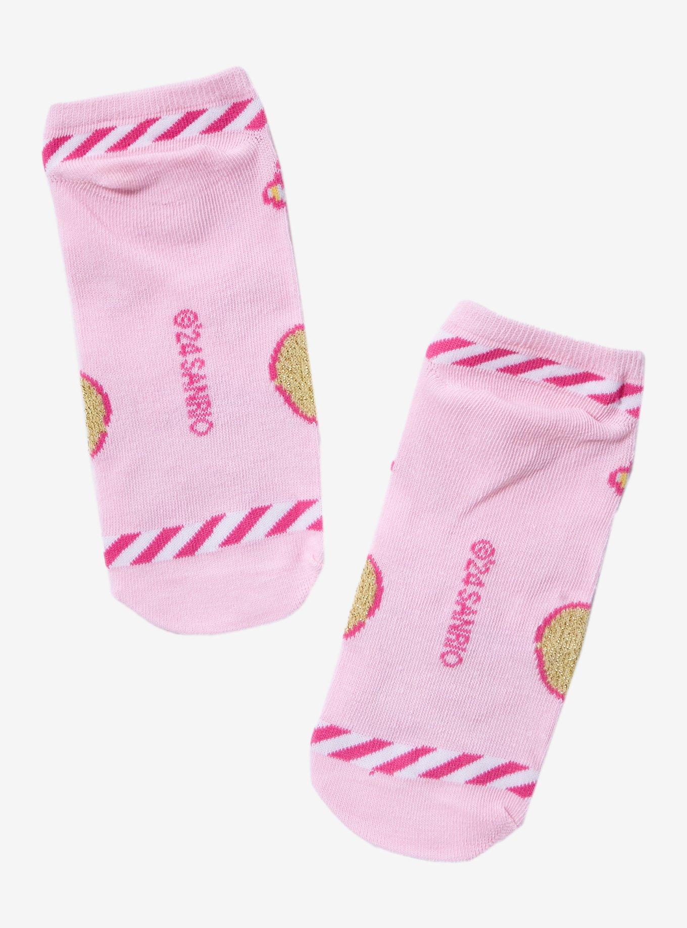 Pompompurin Candy Glitter No-Show Socks, , alternate