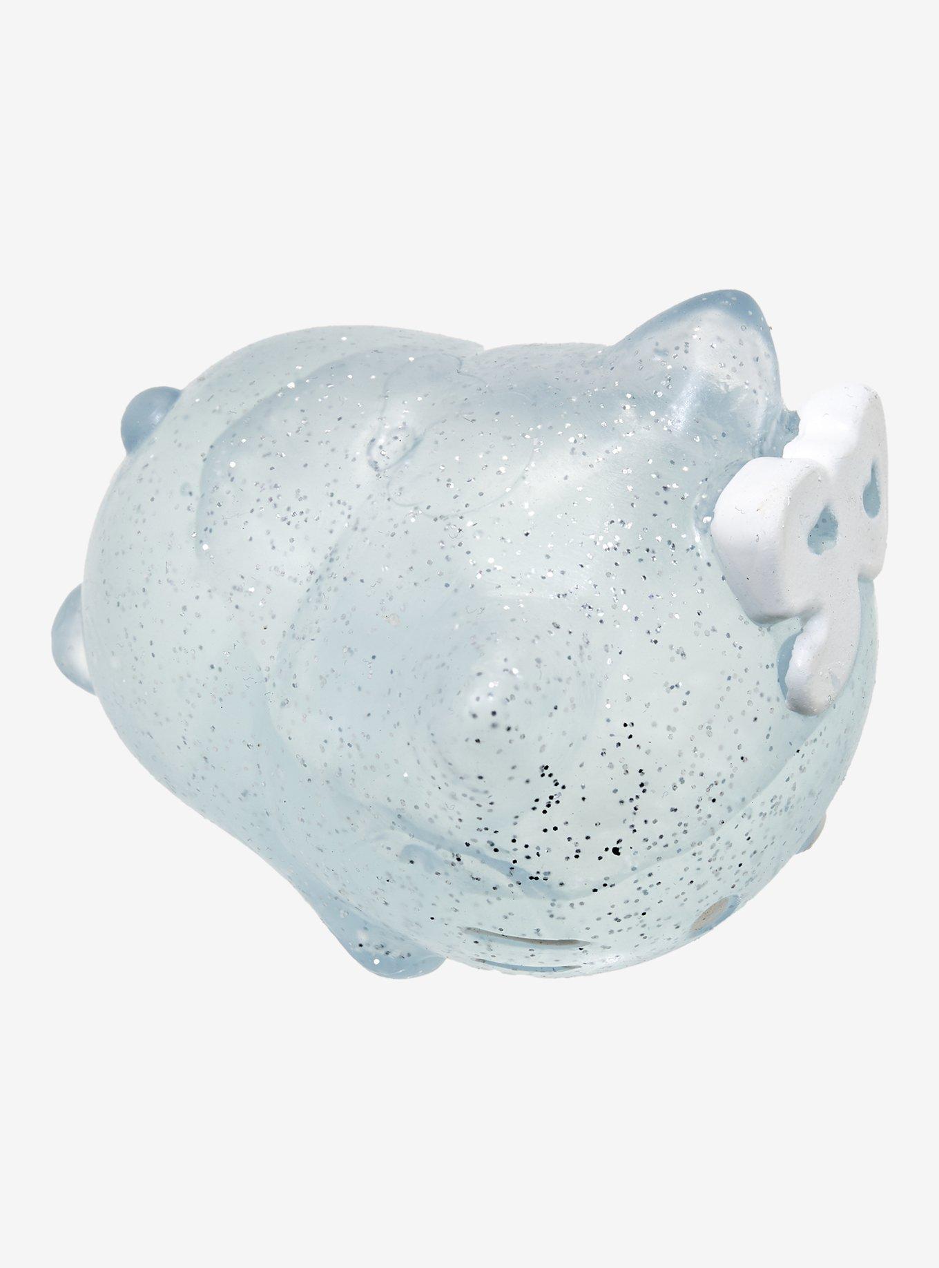 Hello Kitty 50th Anniversary Blue Glitter Mochi Squishy Toy, , alternate