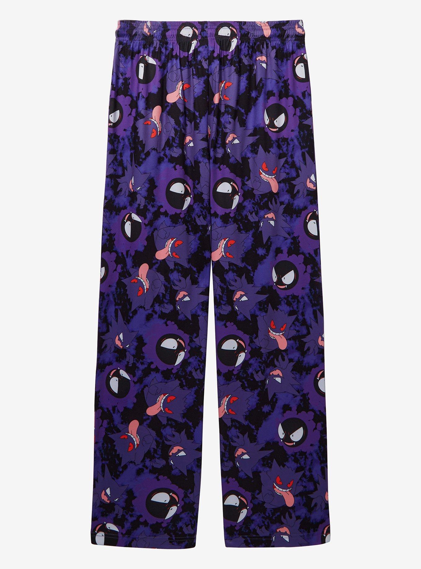 Pokémon Gengar, Gastly, and Hunter Allover Print Sleep Pants — BoxLunch Exclusive, PURPLE, alternate