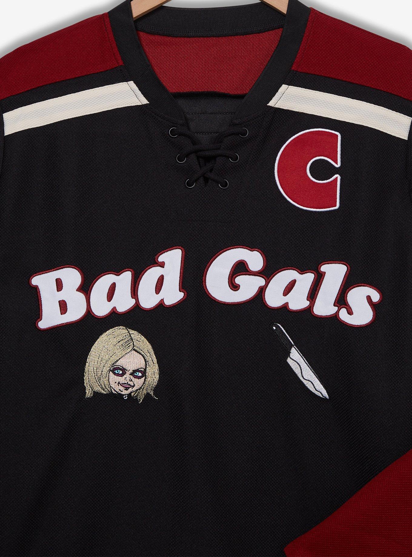 Bride of Chucky Tiffany Valentine Hockey Jersey - BoxLunch Exclusive, RED  BLACK, alternate