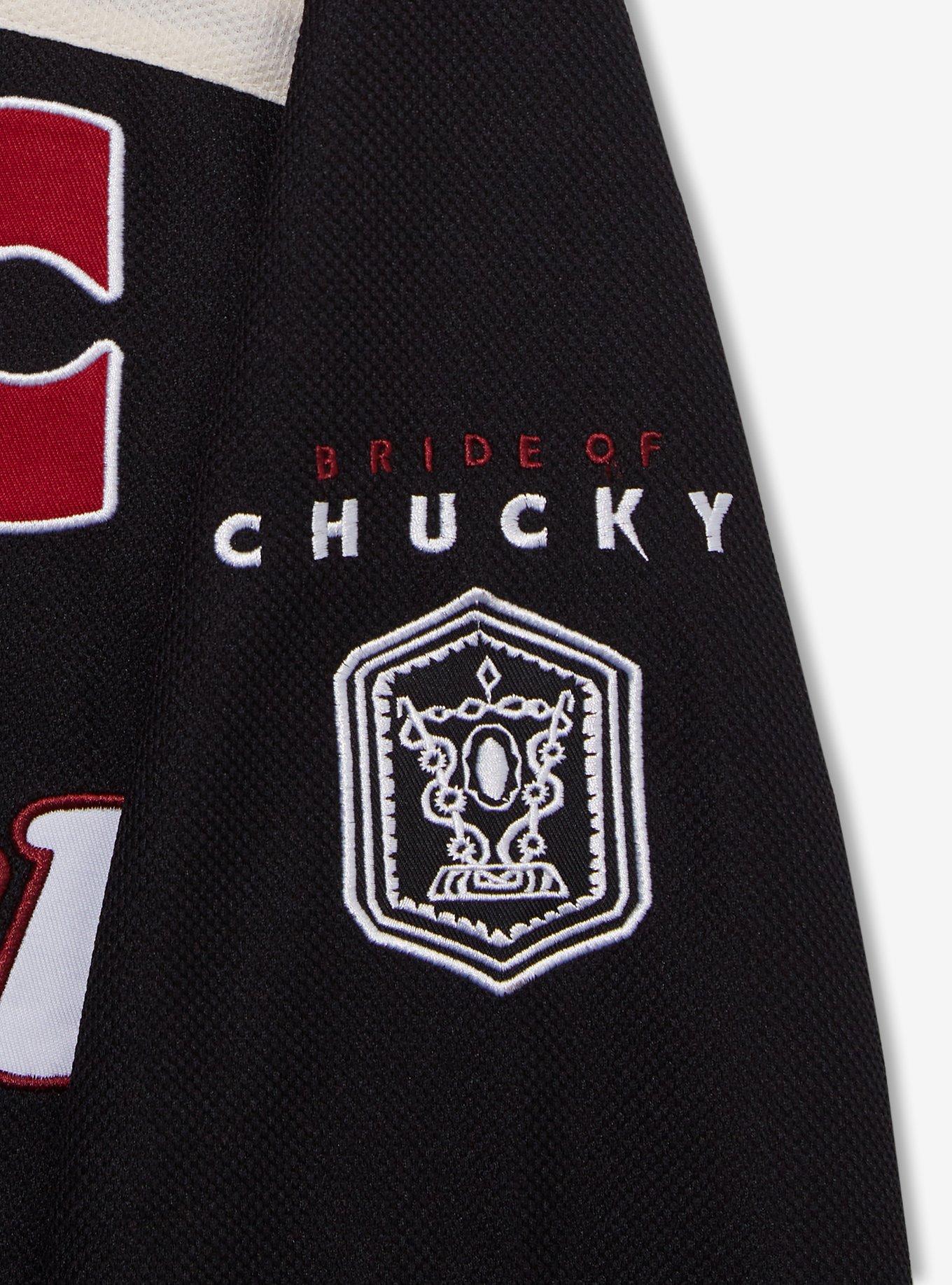 Bride of Chucky Tiffany Valentine Hockey Jersey - BoxLunch Exclusive, RED  BLACK, alternate