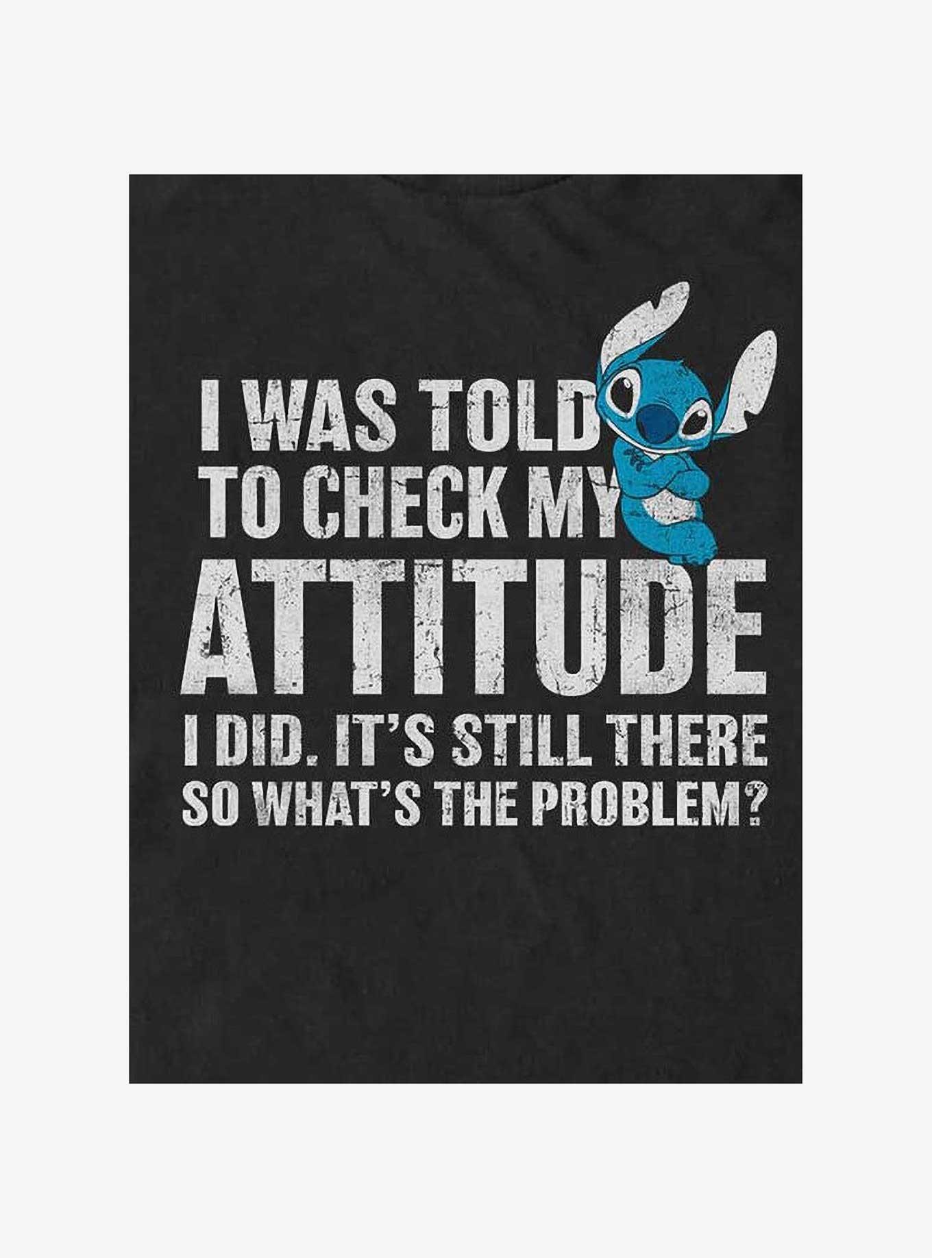 Disney Lilo & Stitch Attitude Check T-Shirt, , hi-res