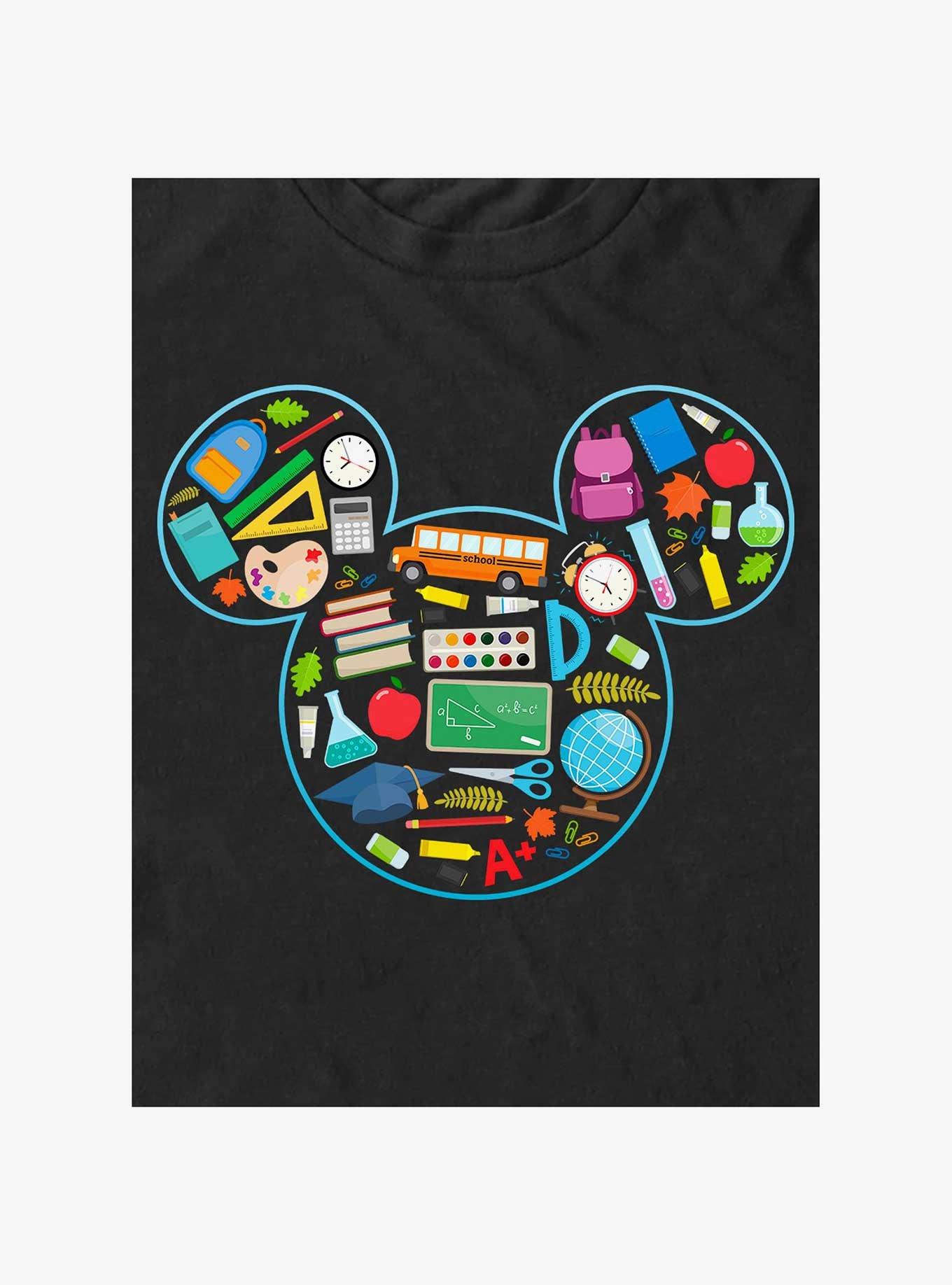Disney Mickey Mouse Mickey Teacher Fill T-Shirt, BLACK, alternate