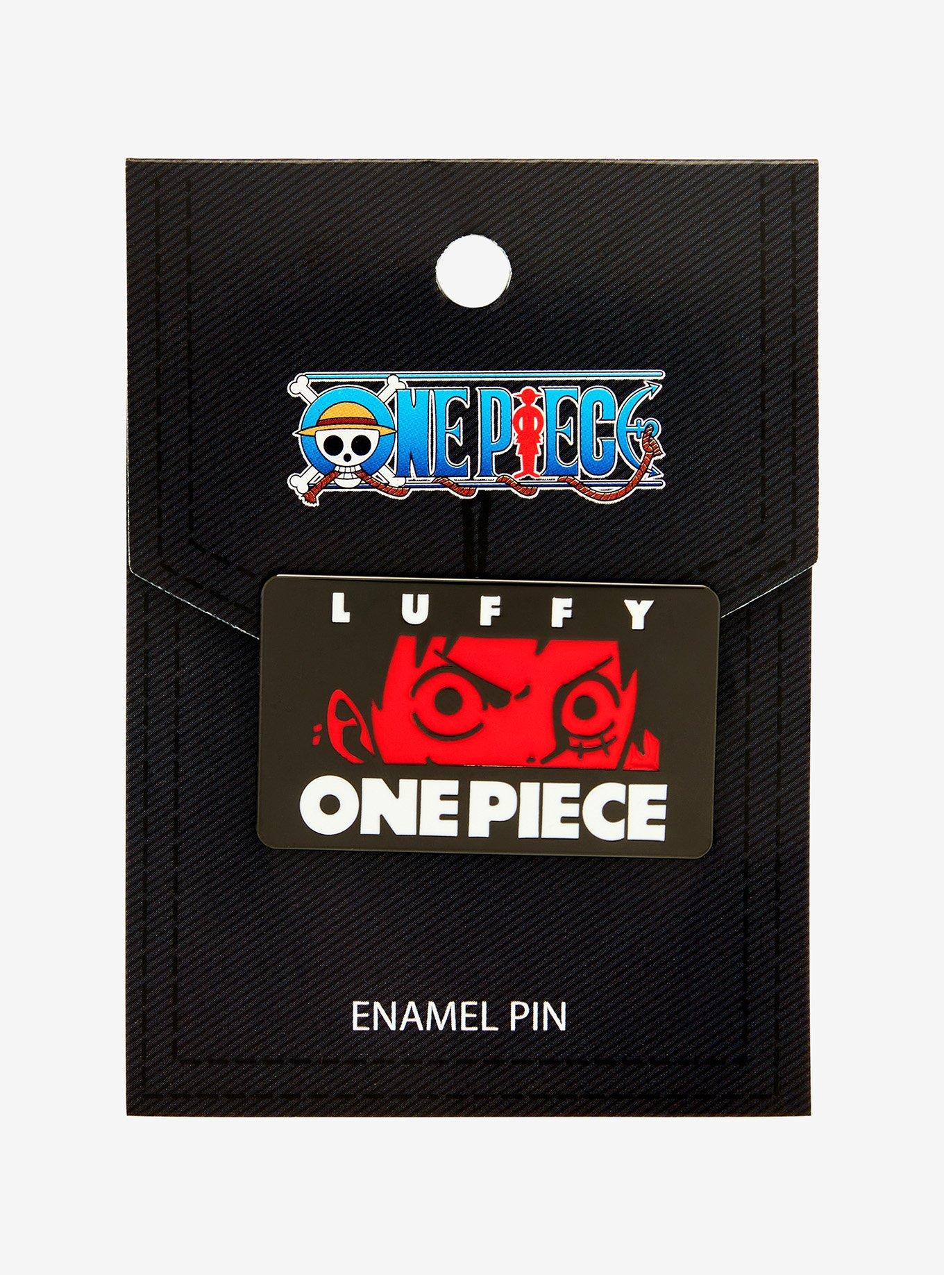 One Piece Monkey D. Luffy Eyes Panel Enamel Pin - BoxLunch Exclusive, , alternate