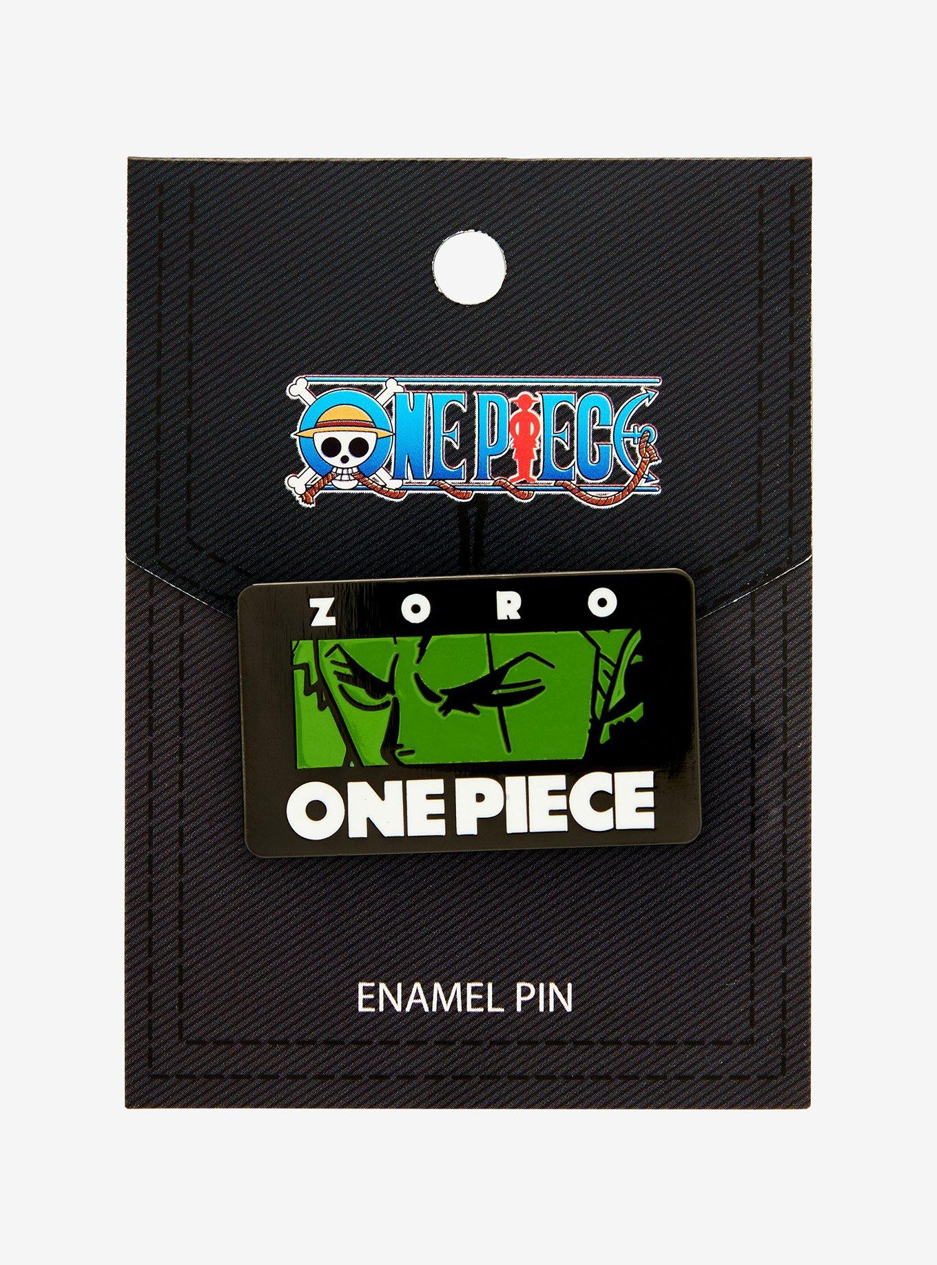 One Piece Roronoa Zoro Eyes Panel Enamel Pin - BoxLunch Exclusive, , alternate