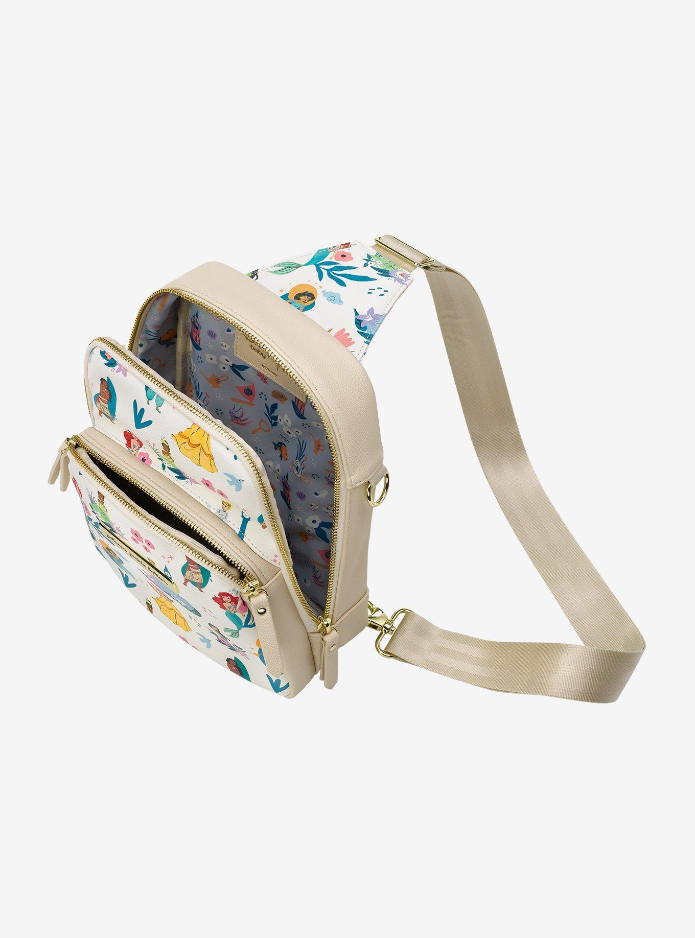 Petunia Pickle Disney Princess Allover Print Sling Bag, , alternate