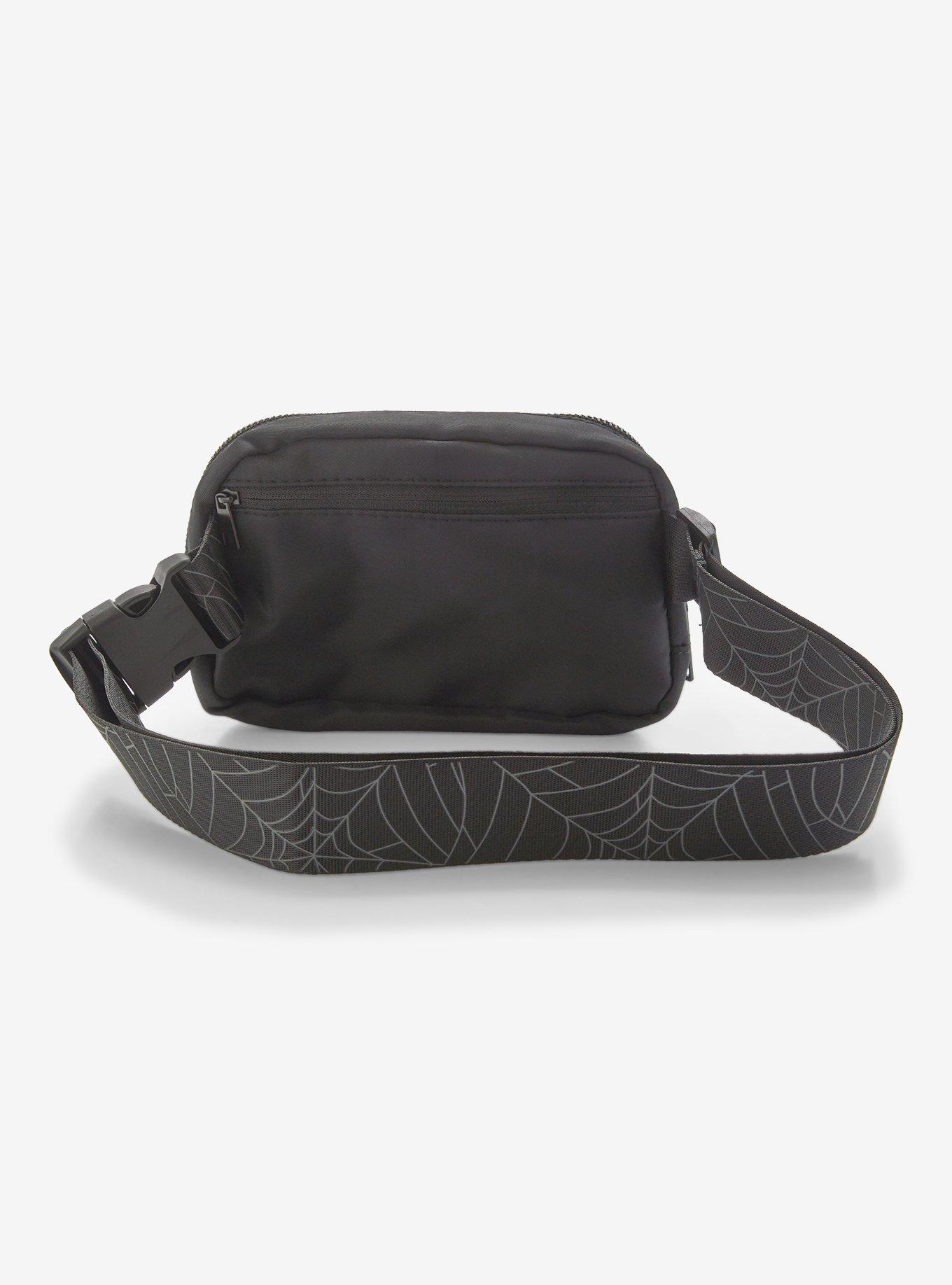 Marvel Spider-Man Nylon Black Belt Bag — BoxLunch Exclusive, , alternate