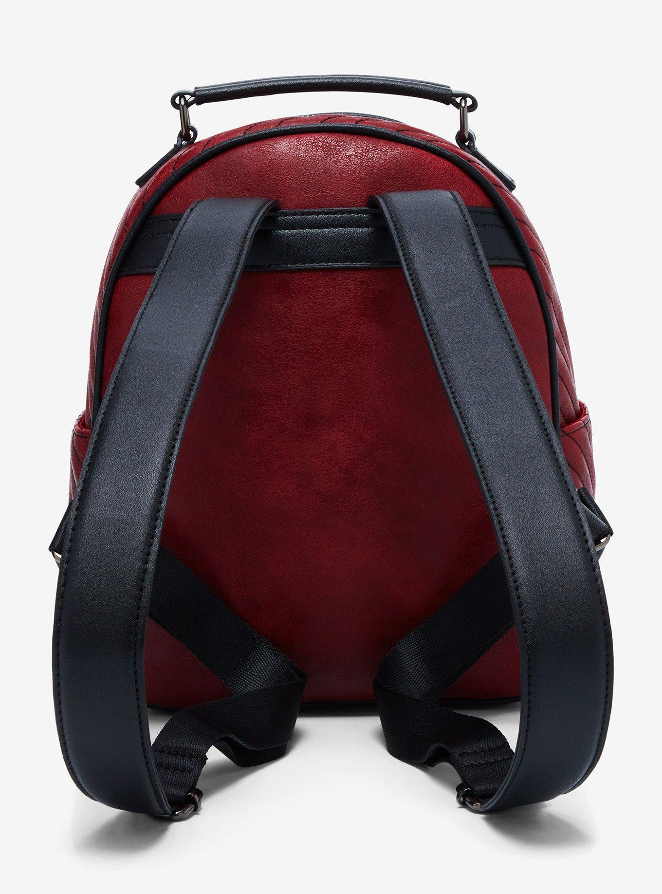 Marvel Deadpool Quilted Emblem Mini Backpack - BoxLunch Exclusive, , alternate