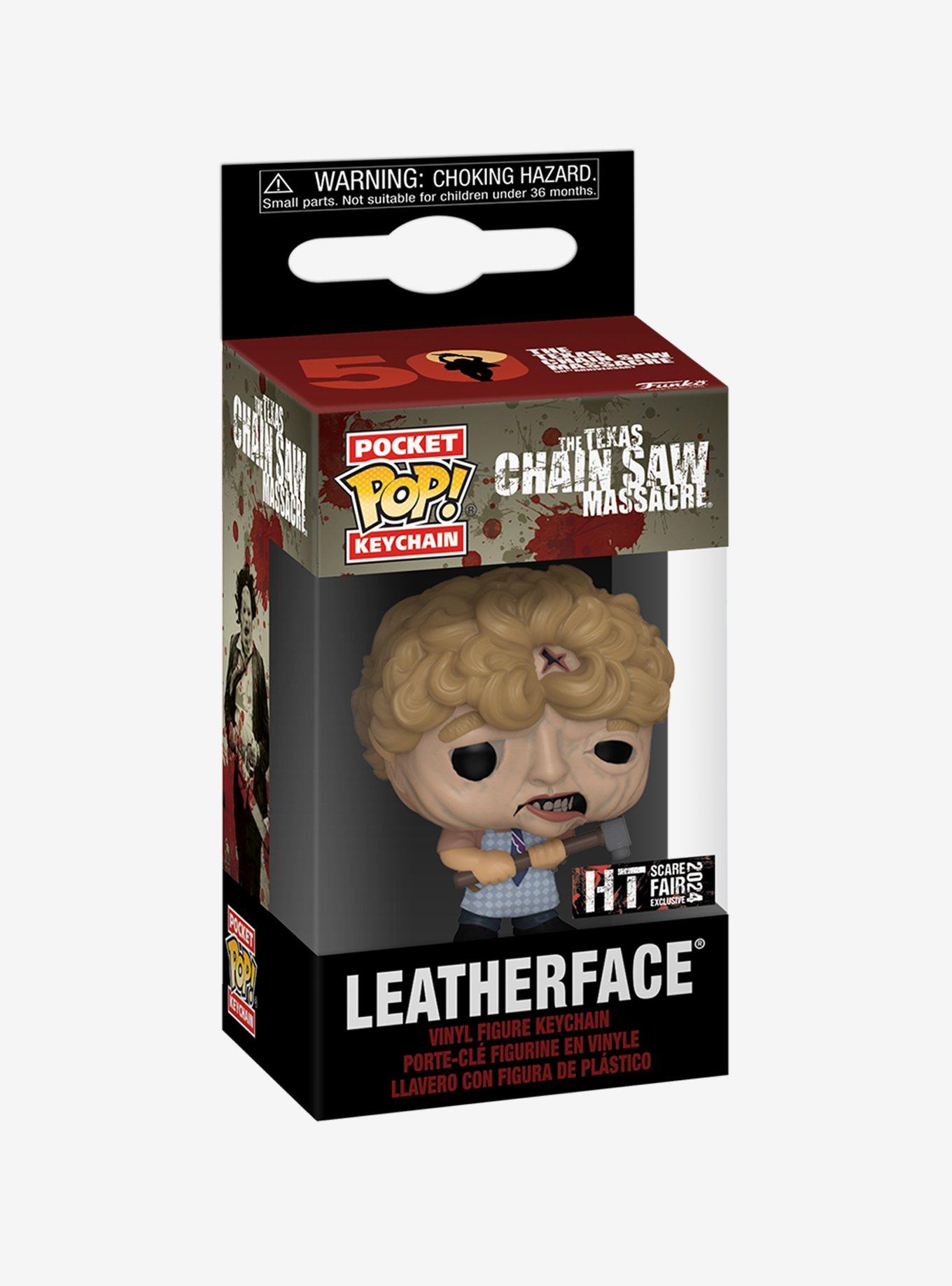 Funko The Texas Chainsaw Massacre Pocket Pop! Leatherface Vinyl Key Chain 2024 HT Scare Fair Exclusive, , hi-res