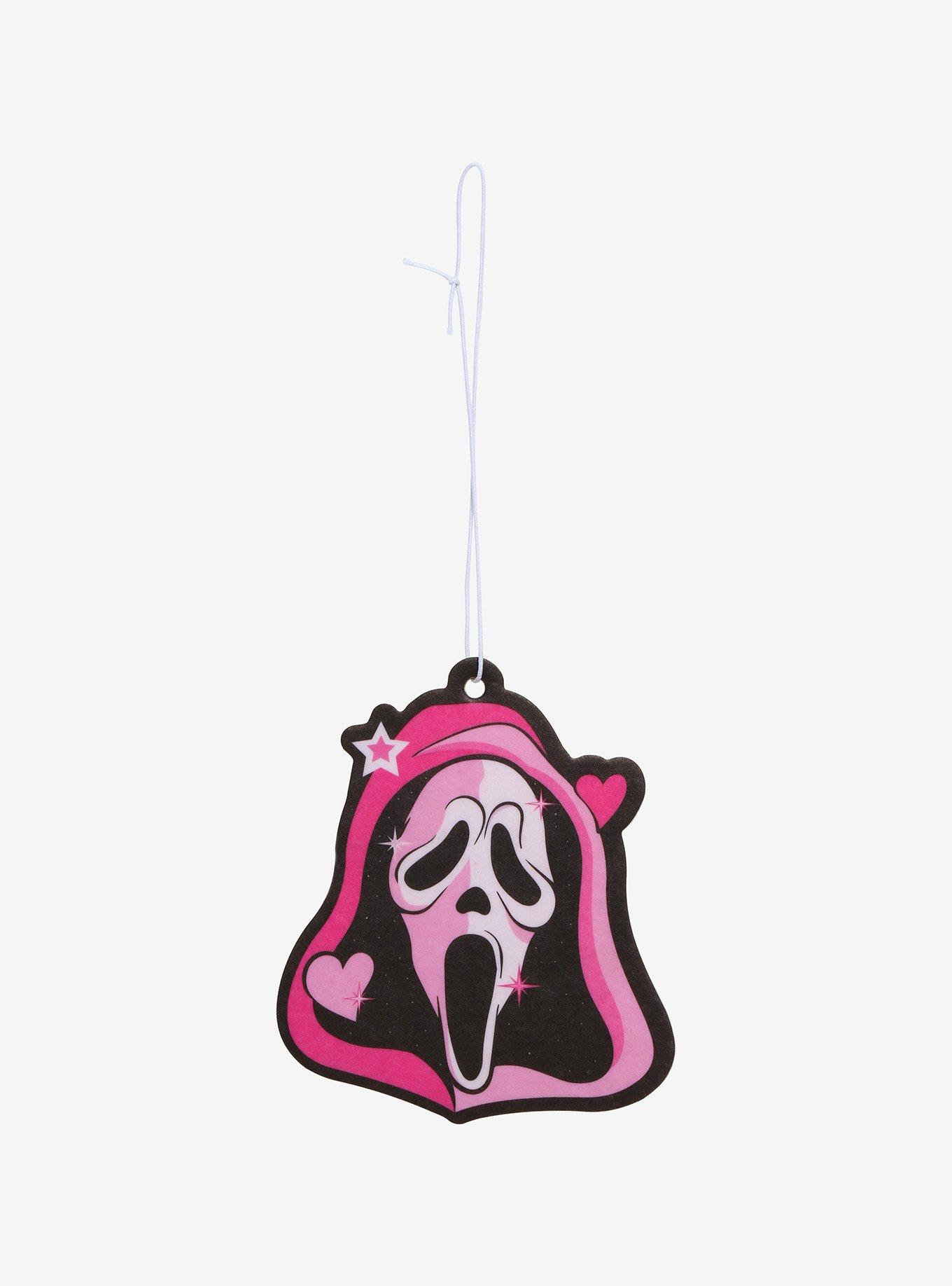 Scream Ghost Face Pink Hearts Air Freshener