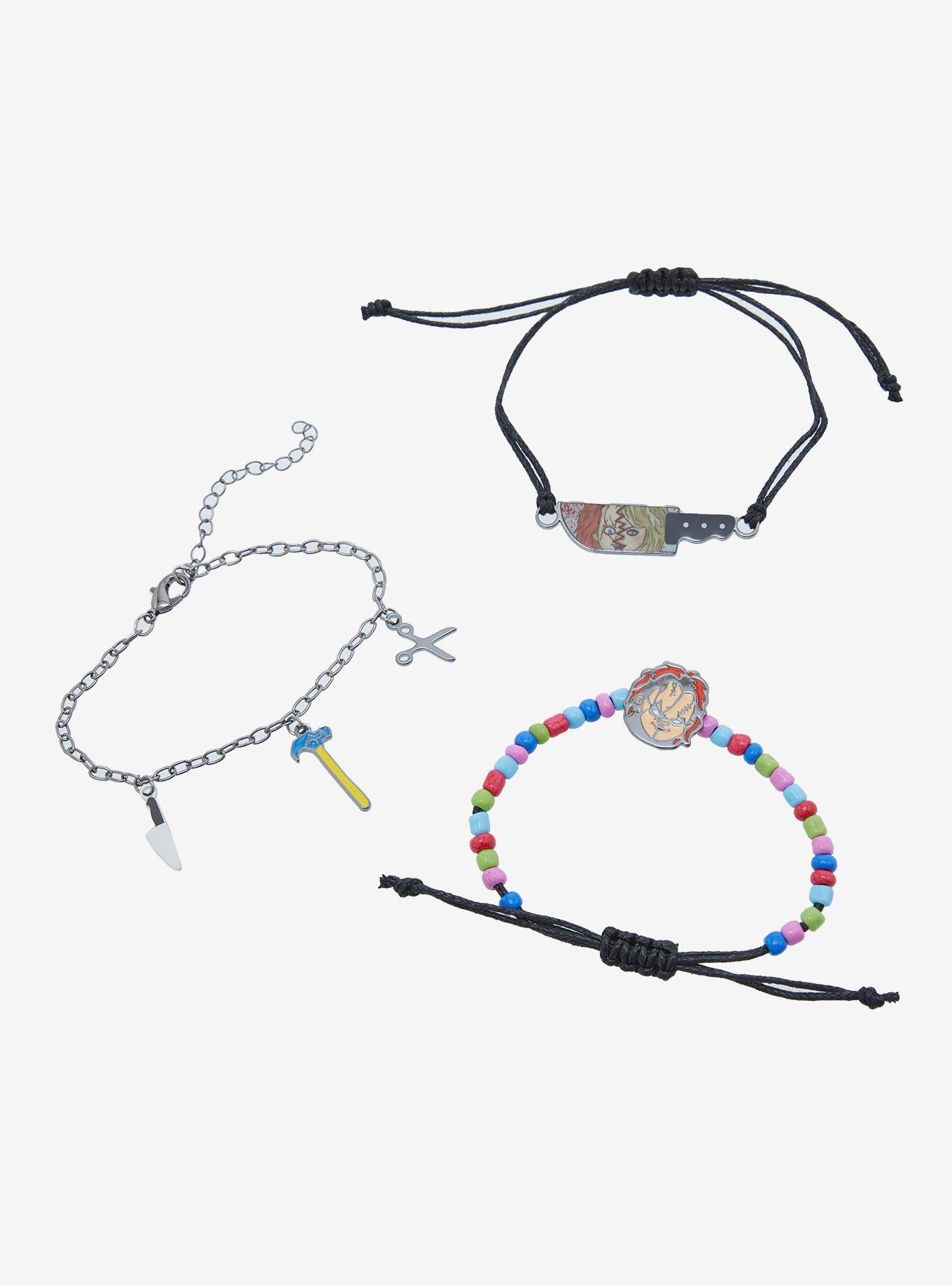 Chucky Face Charm Bracelet Set, , alternate