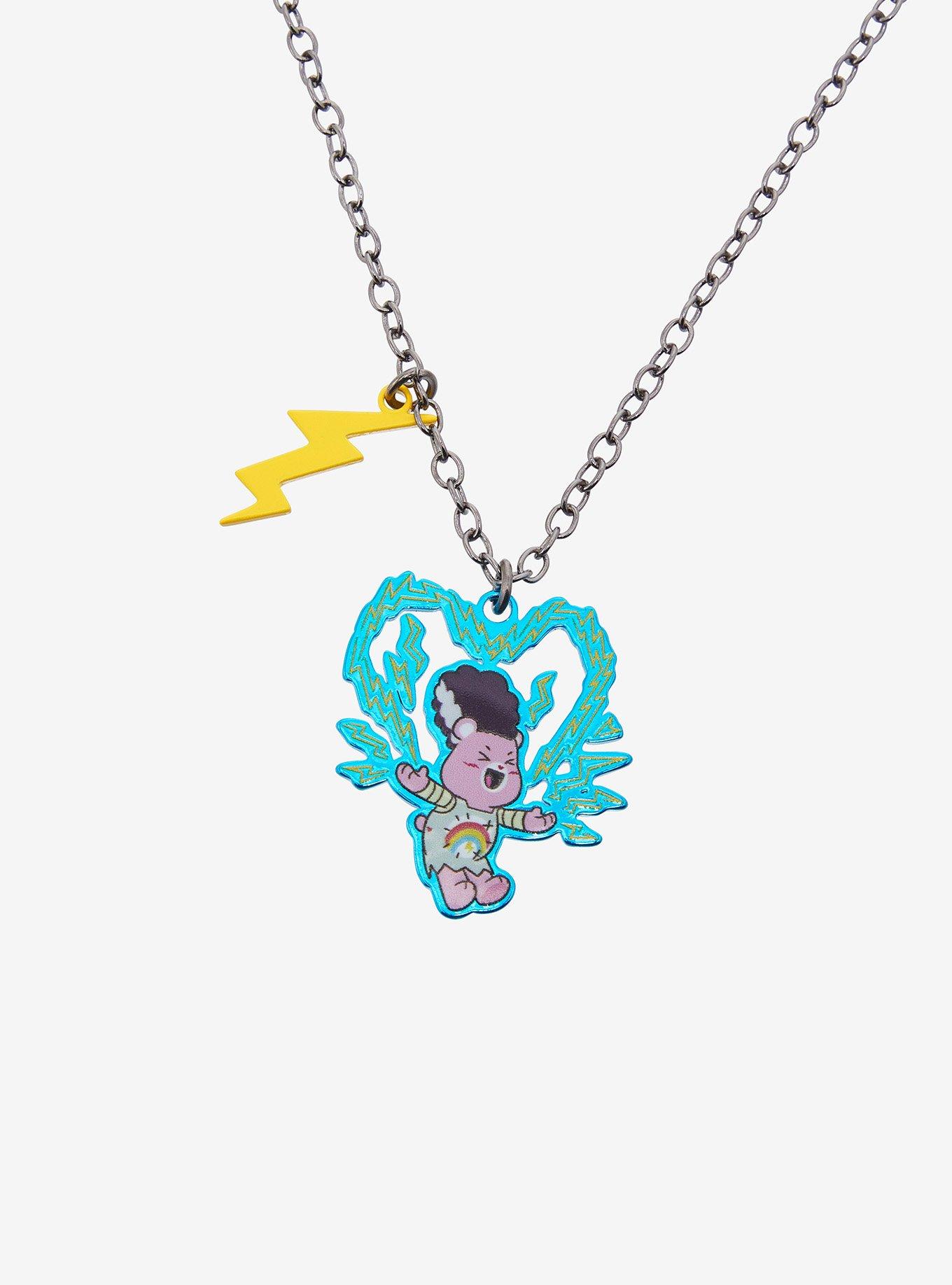 Care Bears x Universal Monsters Frankenstein Monster & Bride Best Friend Necklace Set, , alternate
