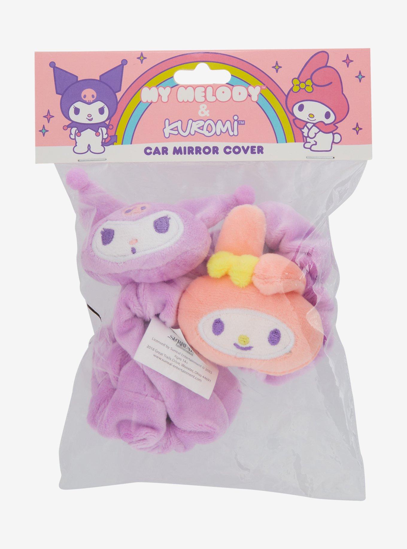 My Melody & Kuromi Plush Rearview Mirror Cover, , alternate