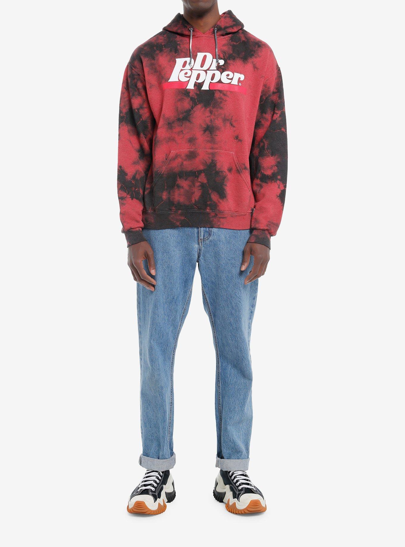 Dr. Pepper Quote Red & Black Tie-Dye Hoodie, MULTI, alternate