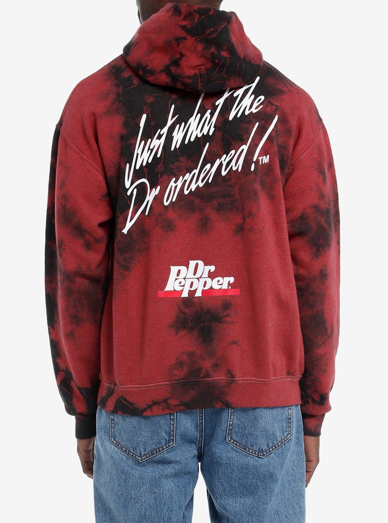 Dr. Pepper Quote Red & Black Tie-Dye Hoodie, MULTI, alternate