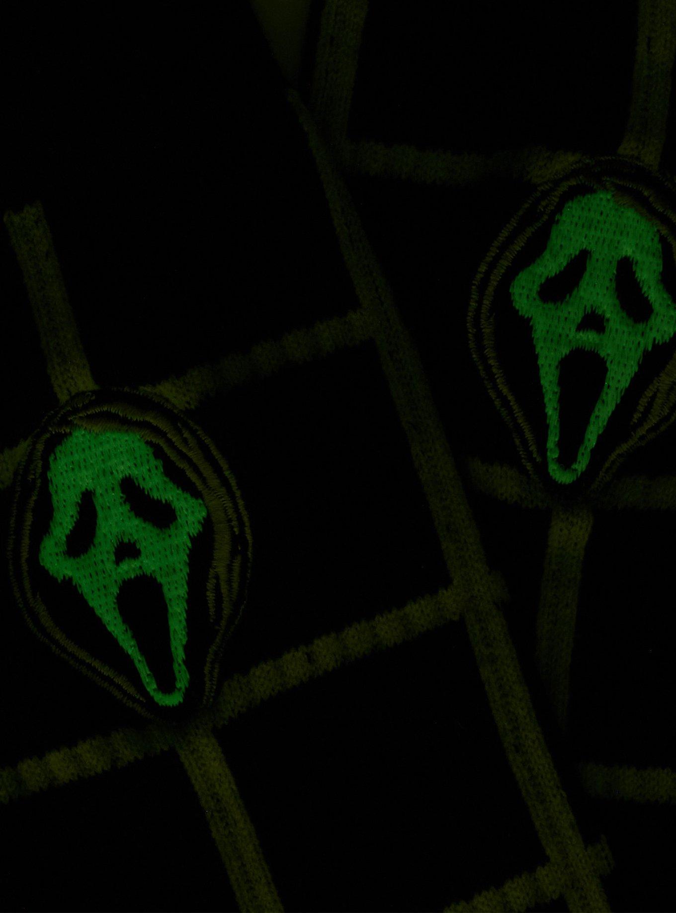 Ghost Face Spiked Crew Socks, , hi-res