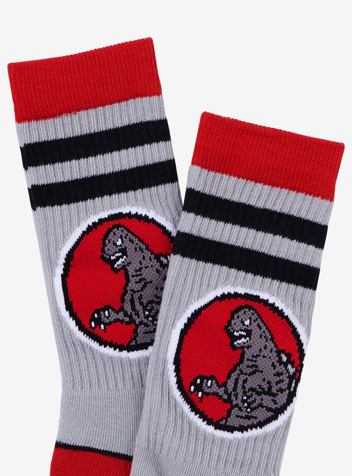 Godzilla Portrait Varsity Crew Socks, , alternate