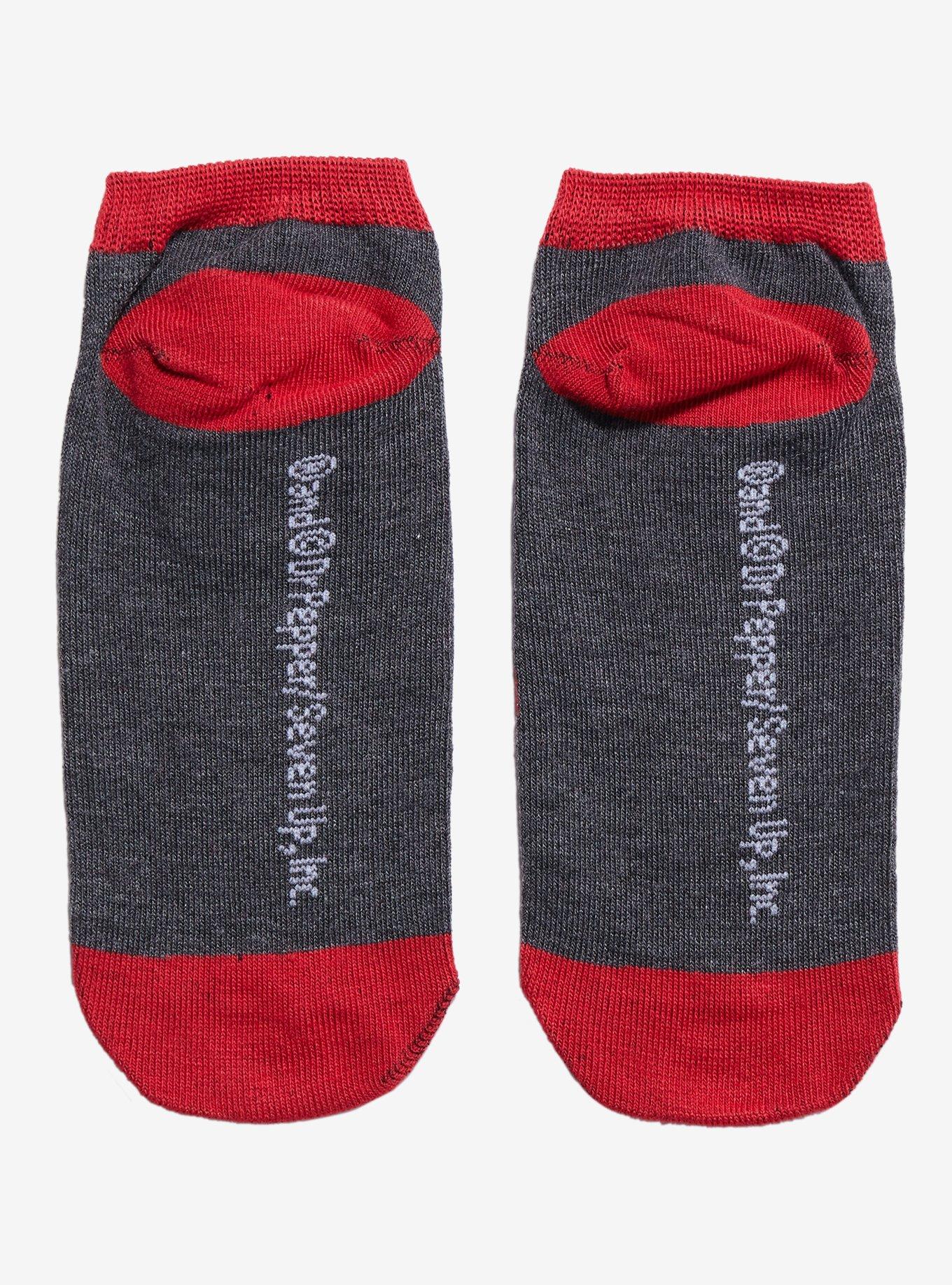 Dr. Pepper Logo No-Show Socks, , alternate