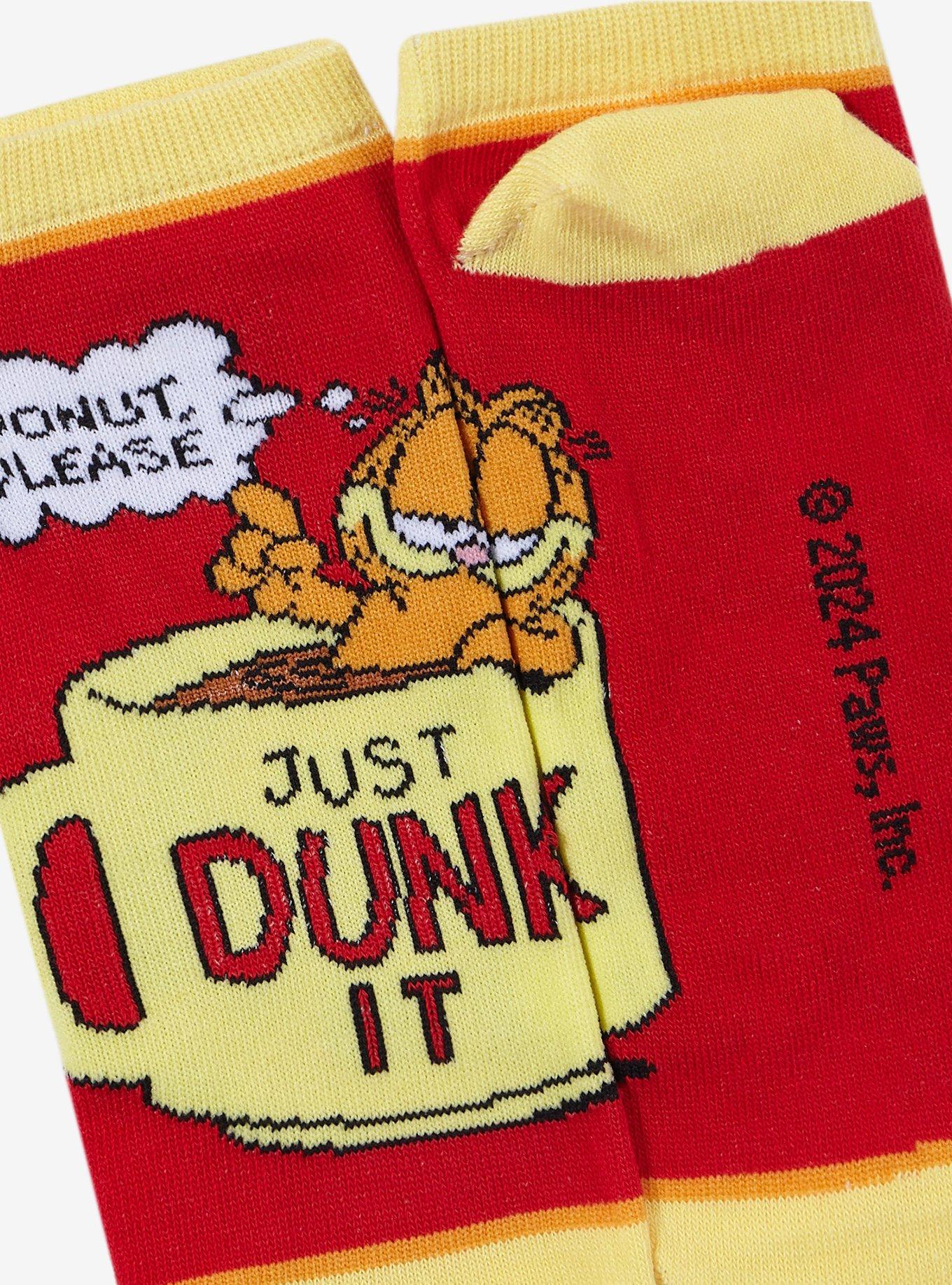 Garfield Coffee Mug No-Show Socks, , alternate