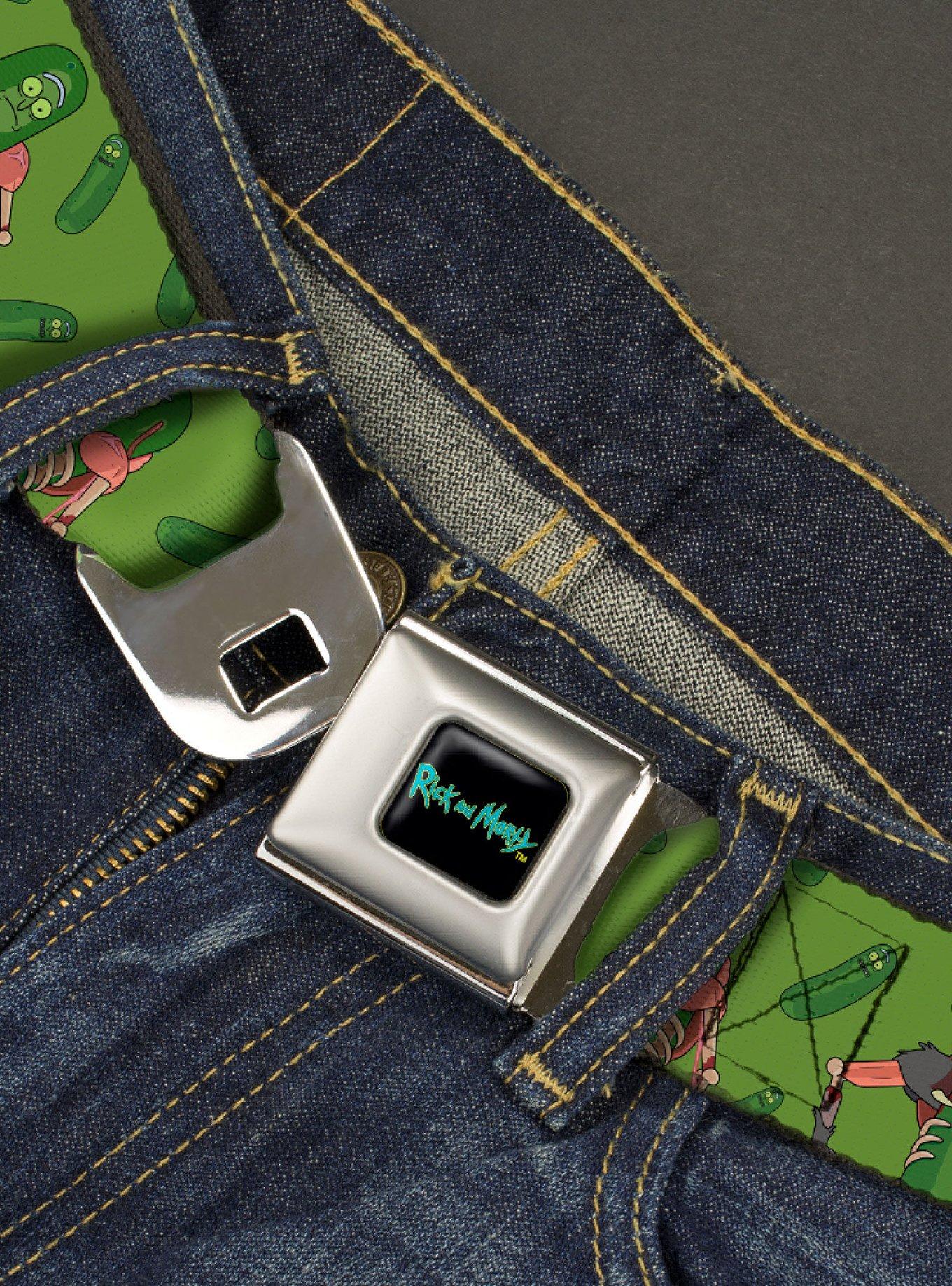 Rick And Morty Pickle Rick Rat Suit Seatbelt Belt, , hi-res