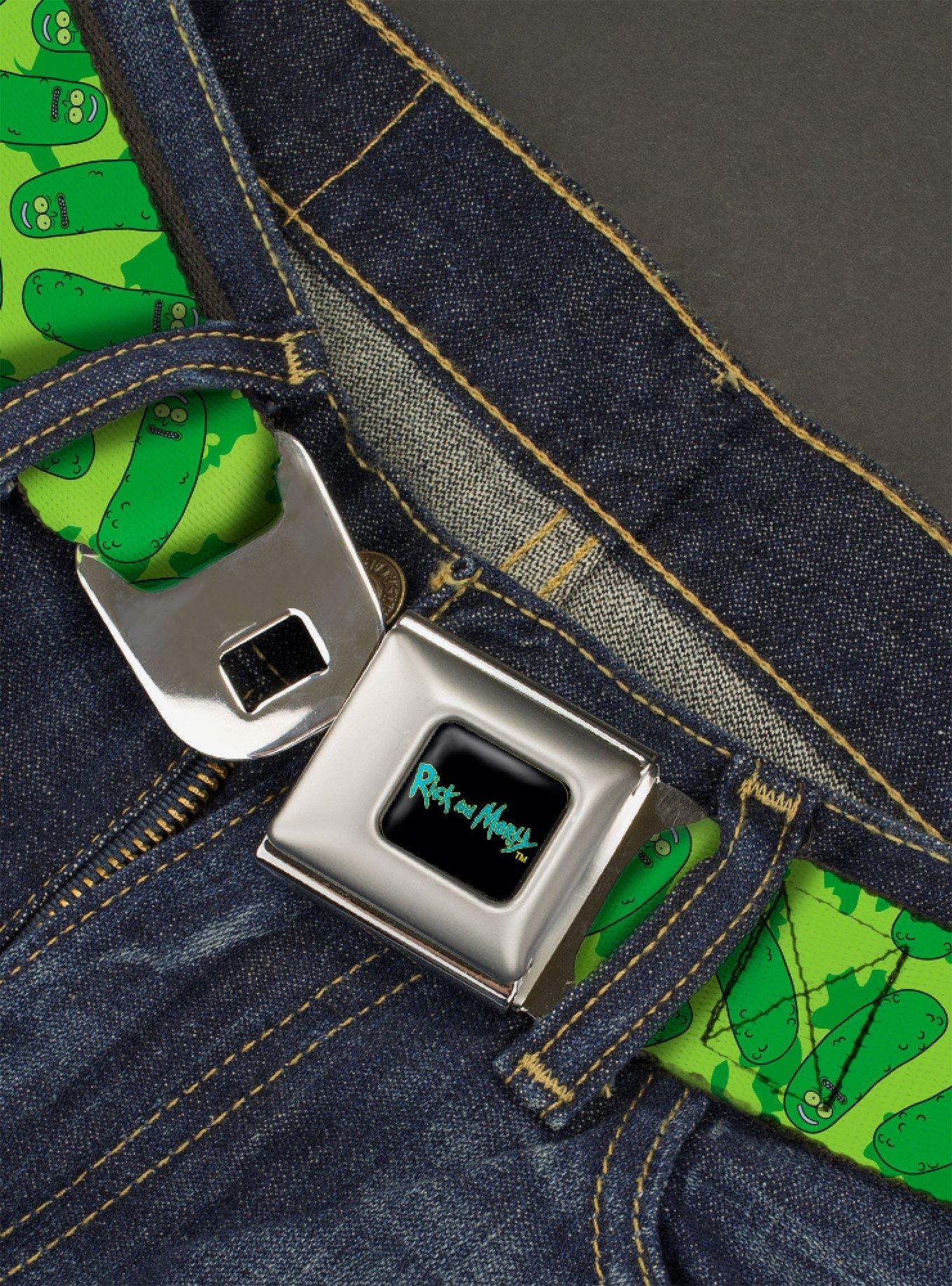 Rick And Morty Pickle Rick Seatbelt Belt, , hi-res