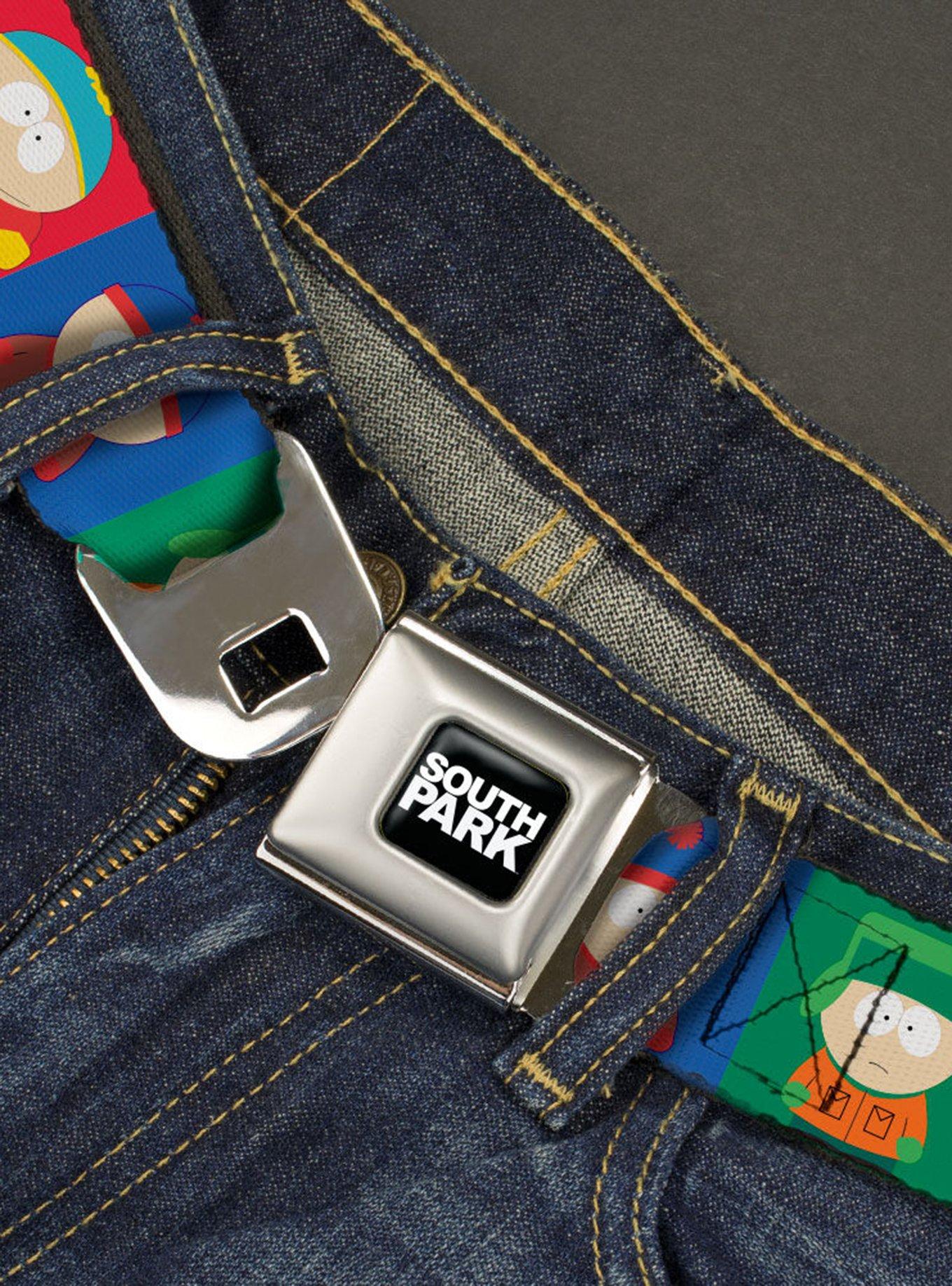 South Park Boys Pose Blocks Seatbelt Belt