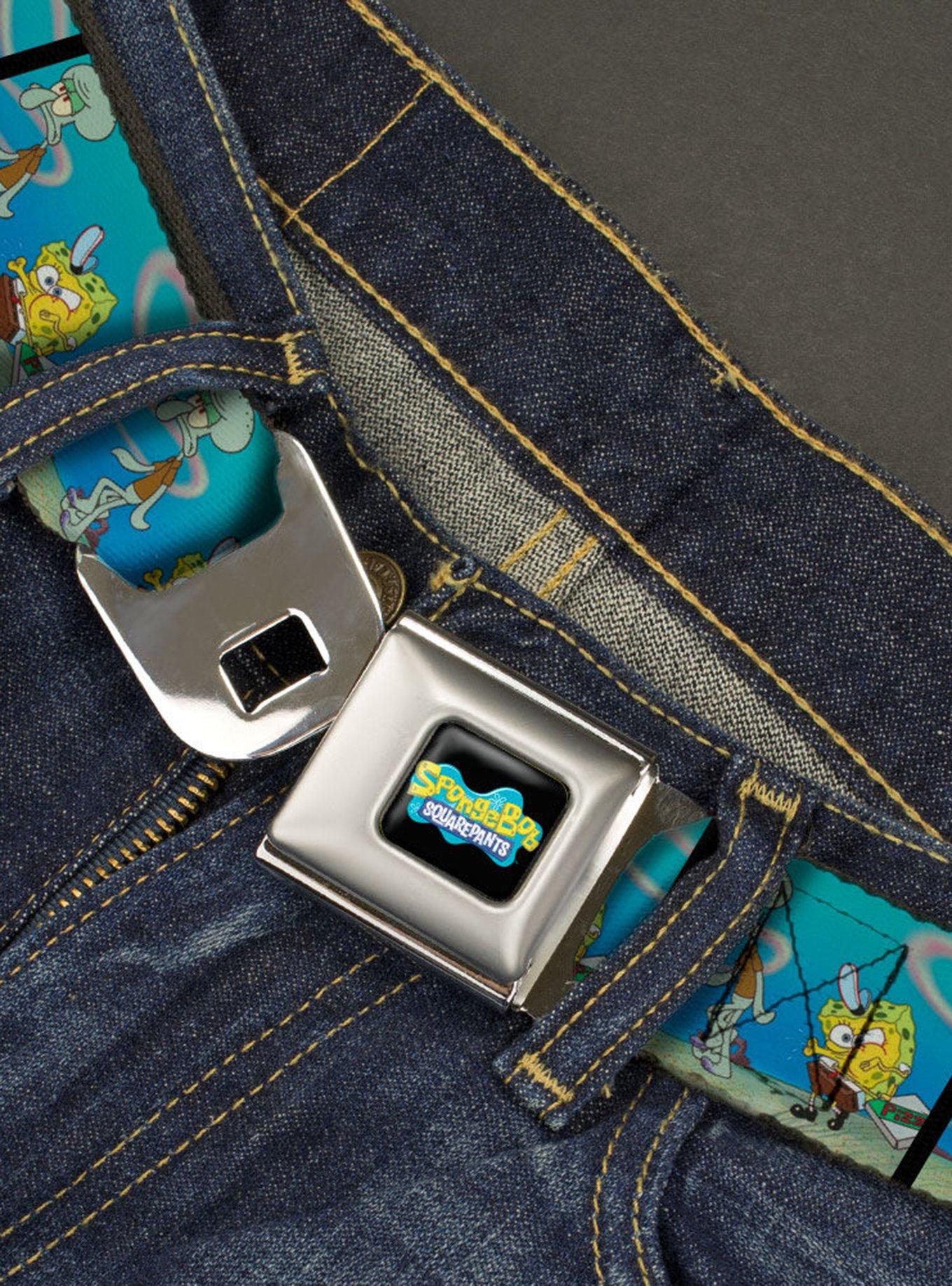 SpongeBob SquarePants And Squidward Pizza Scene Pose Blocks Seatbelt Belt, , hi-res