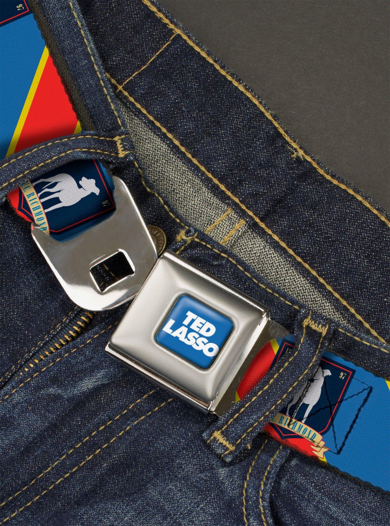 Ted Lasso AFC Richmond Logo Stripe Seatbelt Belt, , hi-res