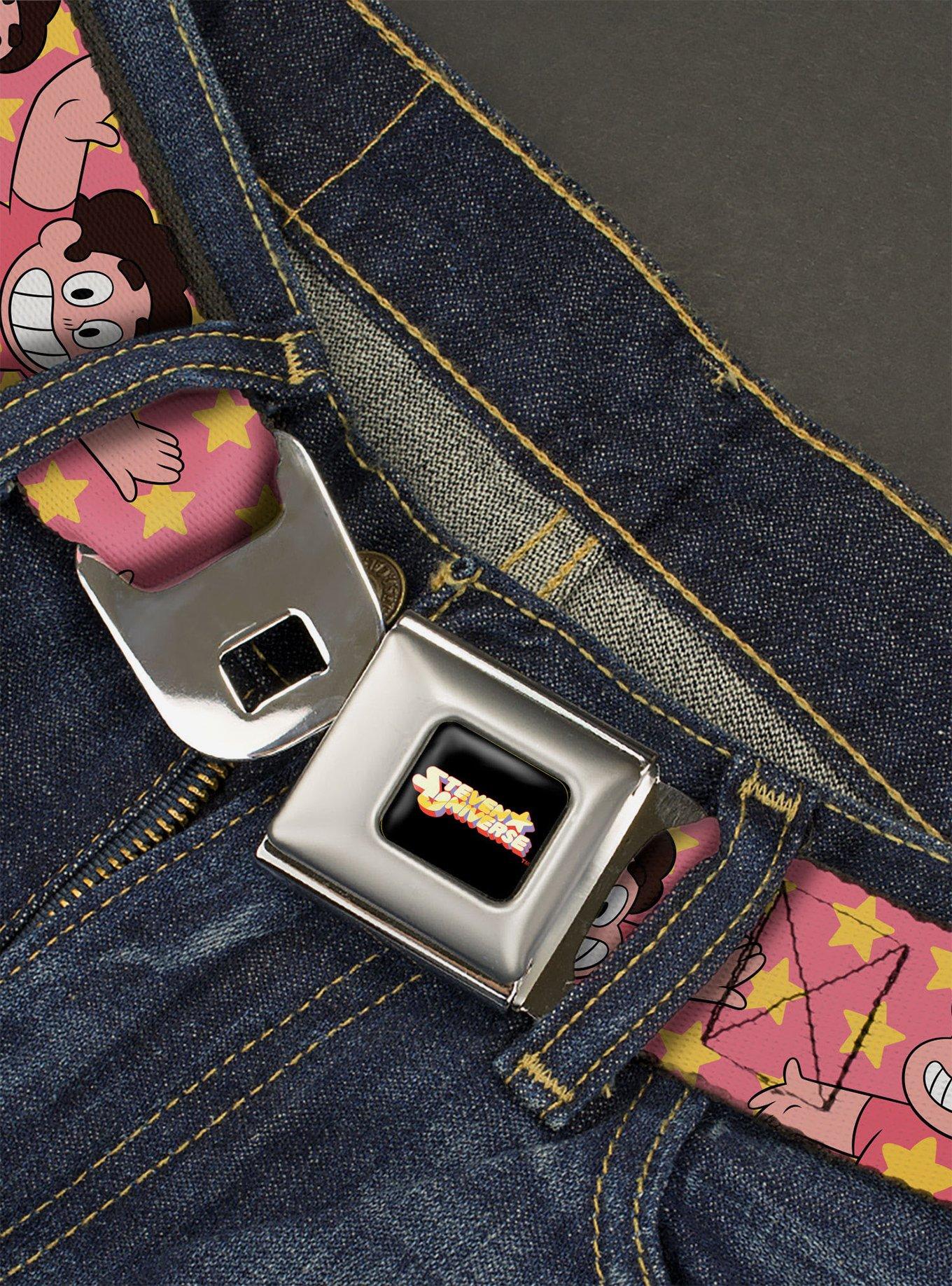 Steven Universe Poses And Stars Seatbelt Belt, PINK, alternate