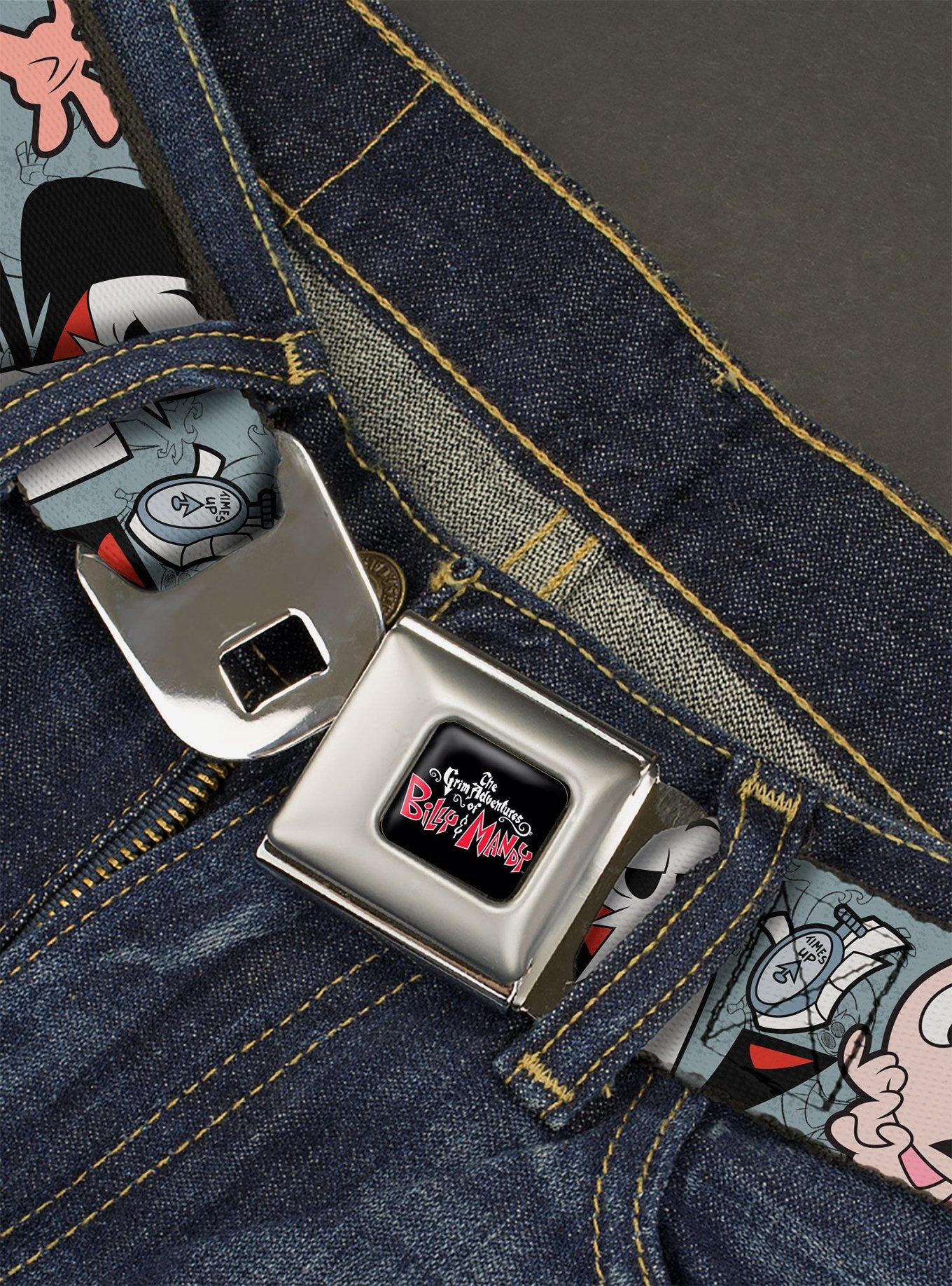 The Grim Adventures of Billy And Mandy Group Pose Seatbelt Belt, , hi-res