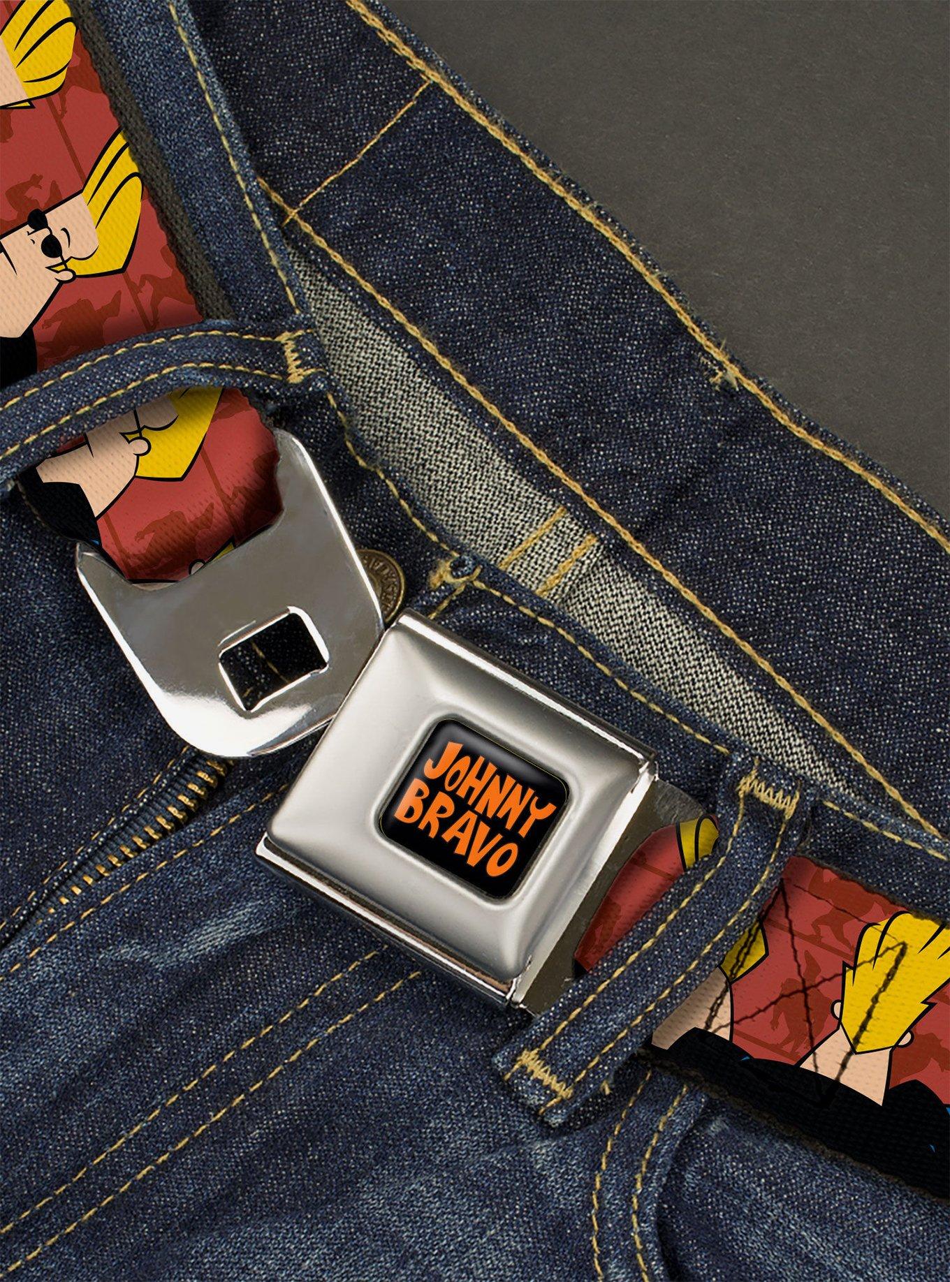 Johnny Bravo Pose Turns Seatbelt Belt, , hi-res