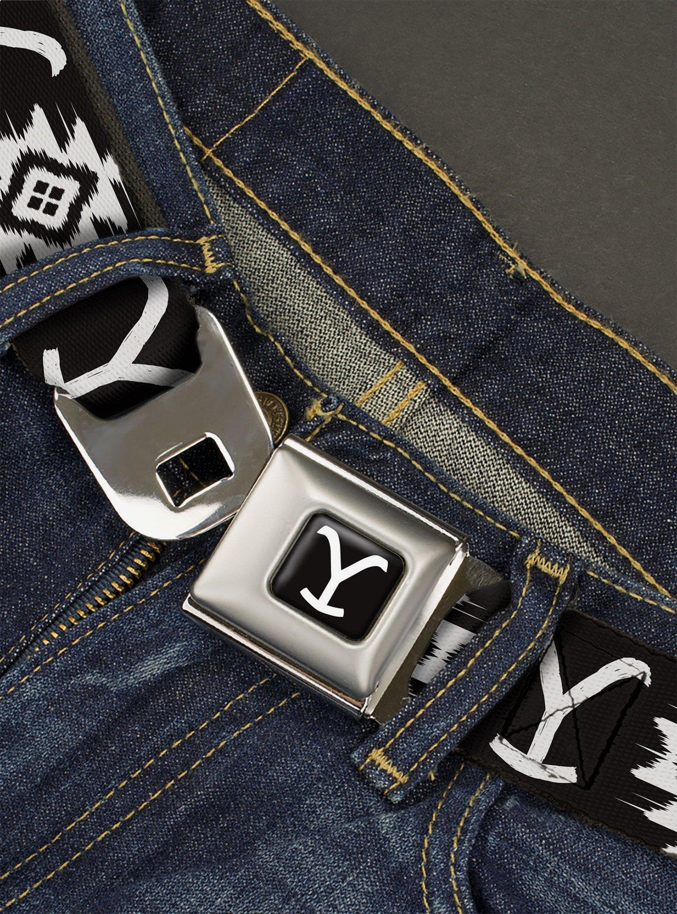 Yellowstone Dutton Ranch And Native American Icon Seatbelt Belt