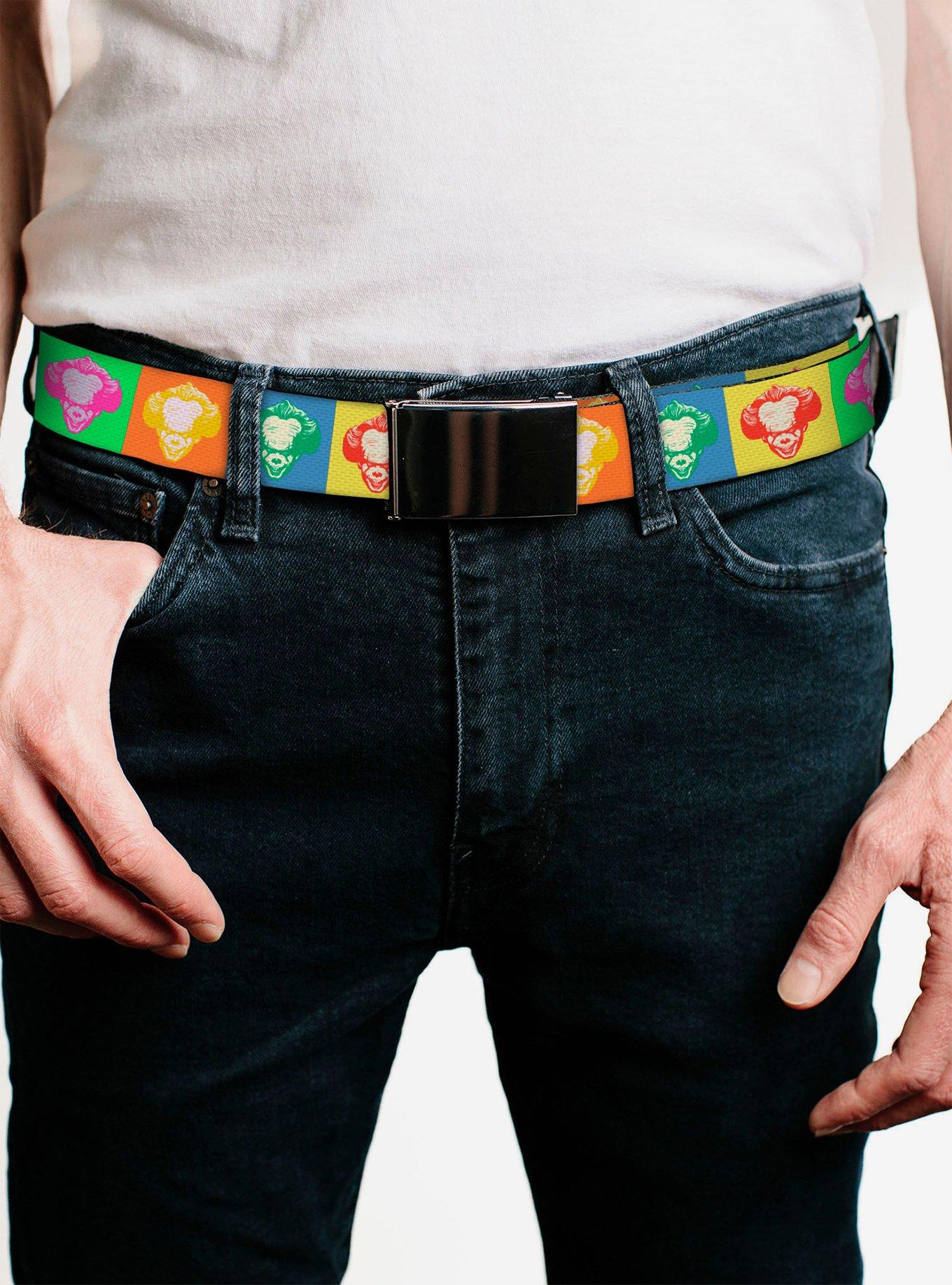 It Pennywise Smiling Color Block Flip Web Belt, , alternate