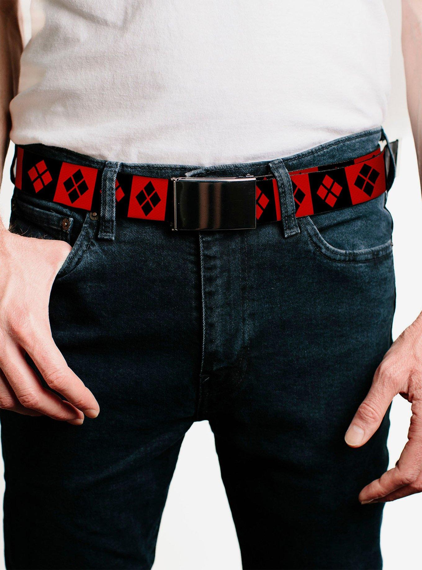 DC Comics Harley Quinn Diamond Blocks Flip Web Belt, , hi-res