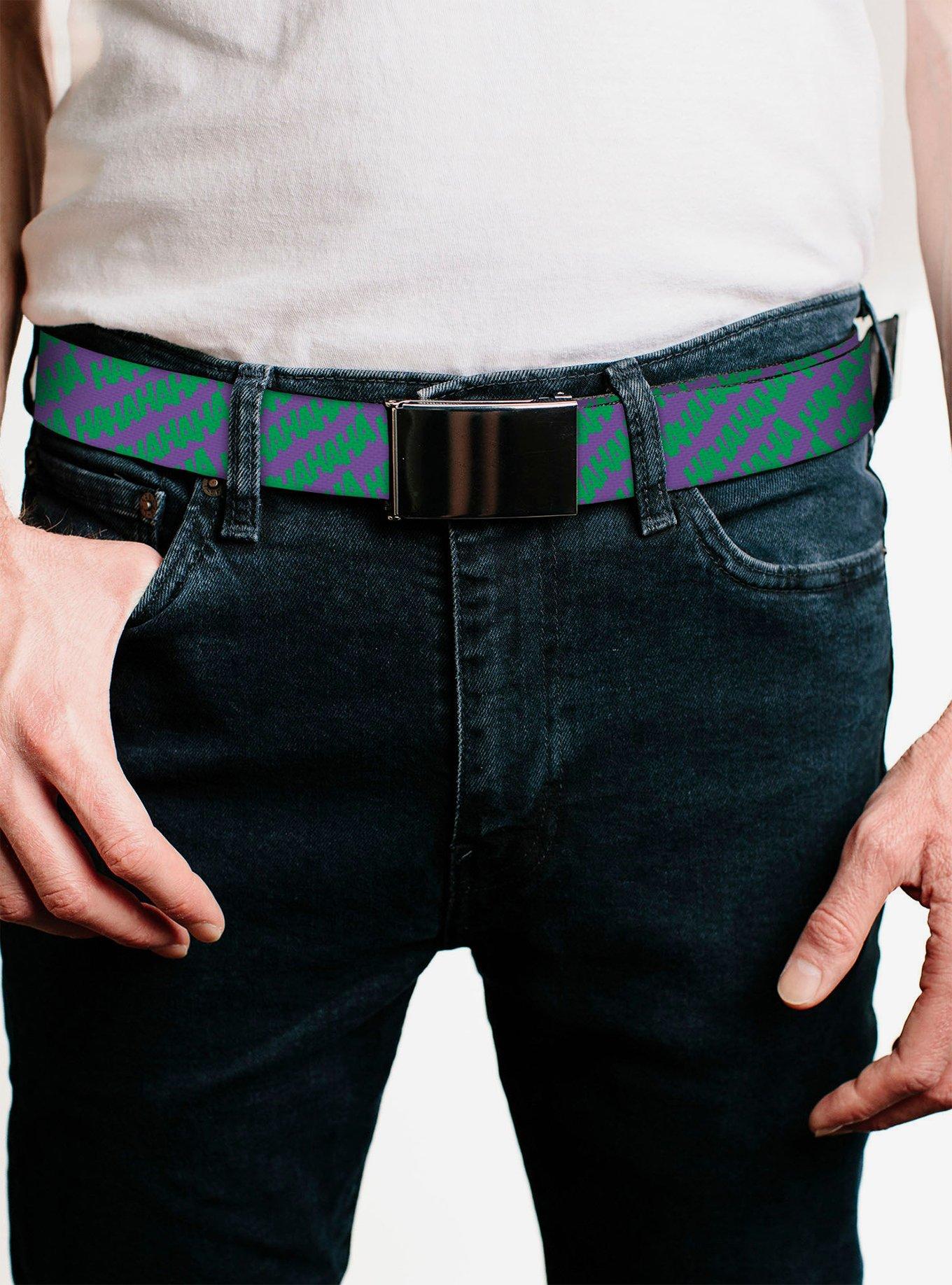 DC Comics The Joker Ha Ha Ha Purple Flip Web Belt, , hi-res