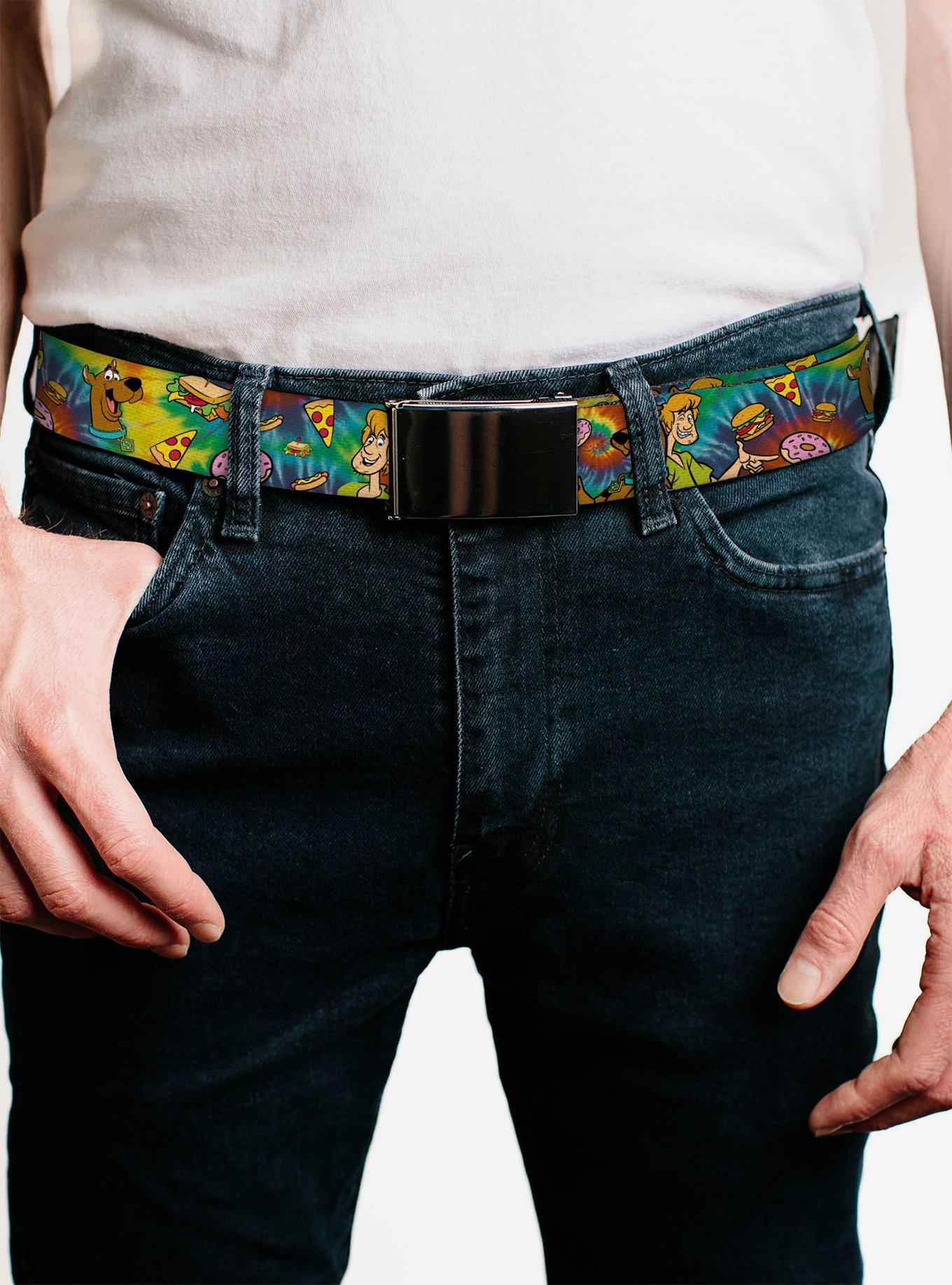 Scooby-Doo! Shaggy Too Poses Munchies Tie Dye Flip Web Belt, , alternate