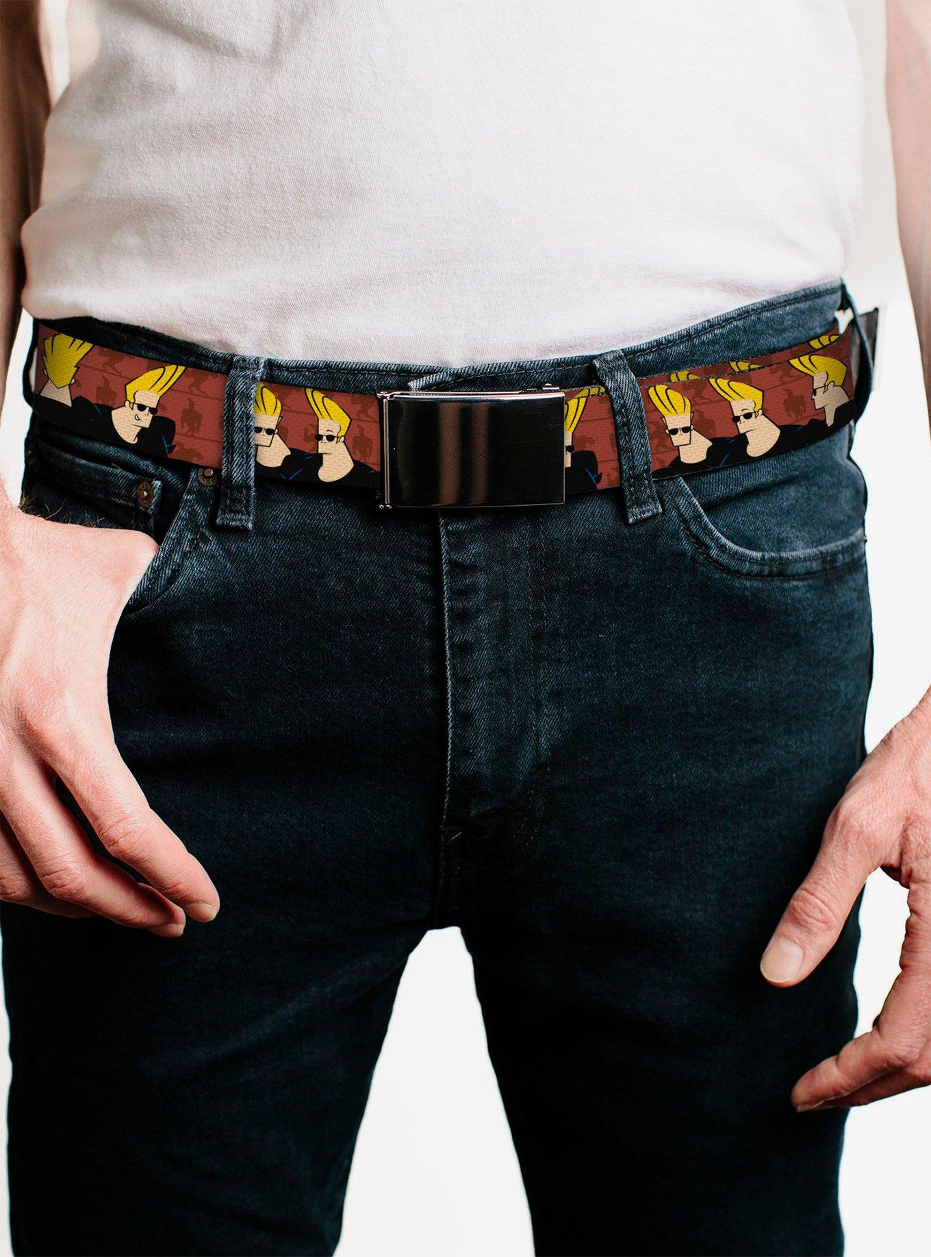 Johnny Bravo Pose Turns Flip Web Belt, , hi-res