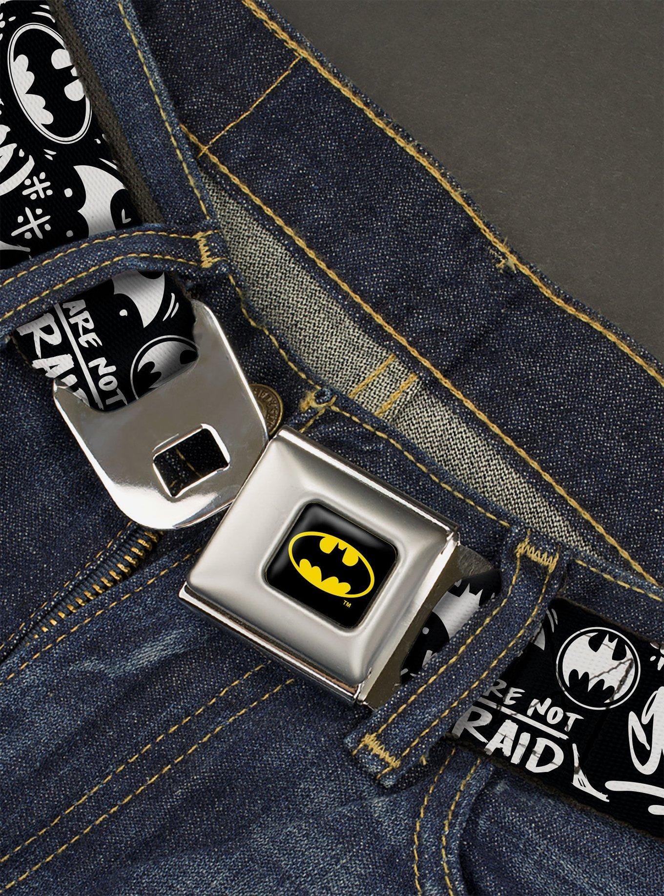 DC Comics Batman Gotham City Graffiti Collage Seatbelt Belt
