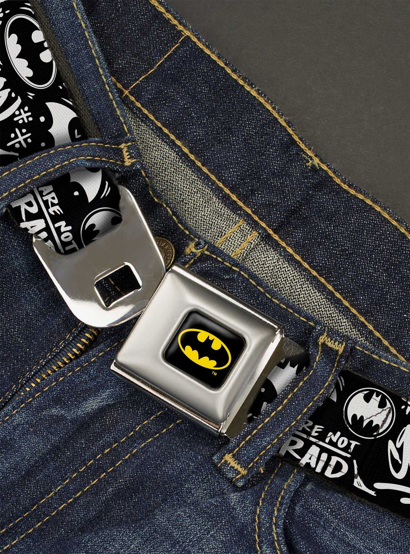 DC Comics Batman Gotham City Graffiti Collage Seatbelt Belt, , hi-res