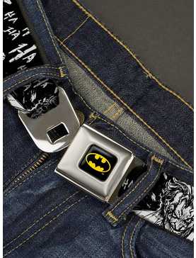 DC Comics Batman The Dark Knight And Joker Smiling Close Up Seatbelt Belt, , hi-res