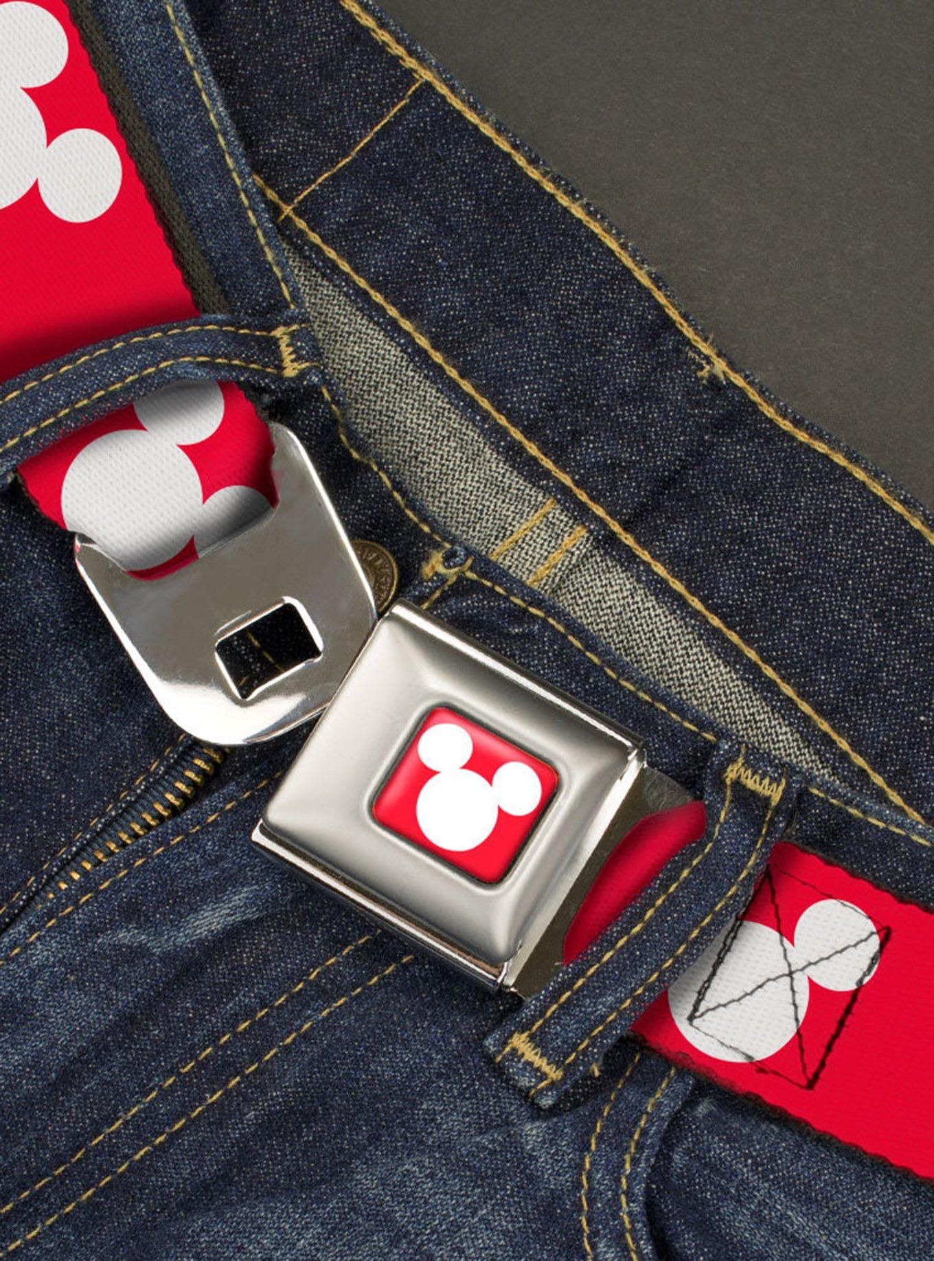 Disney Mickey Mouse Ears Icon Seatbelt Belt, , hi-res