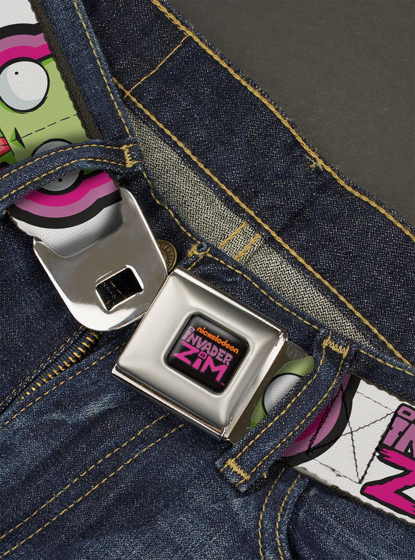 Invader Zim Title Logo And GIR Pose Close Ups Seatbelt Belt, , hi-res