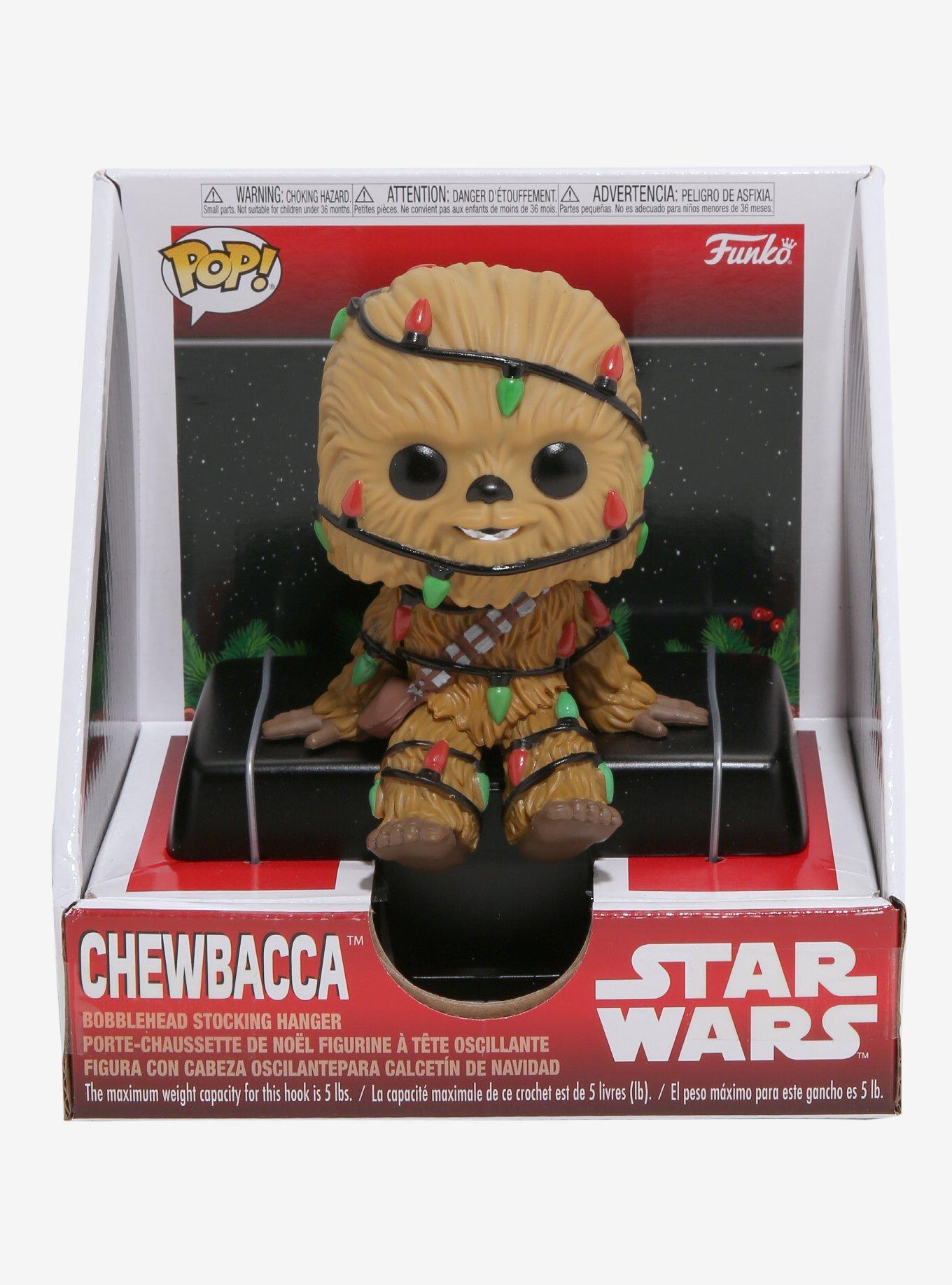 Funko Star Wars Pop! Chewbacca Bobble-Head Stocking Hanger, , alternate