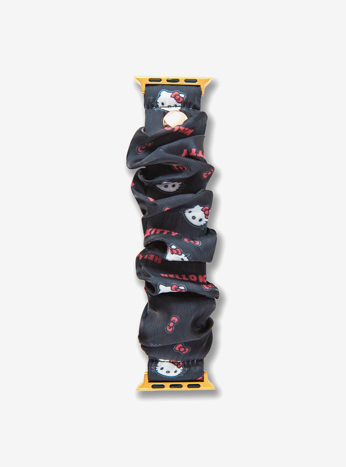 Sonix Classic Hello Kitty Black Scrunchie Apple Watchband, , alternate